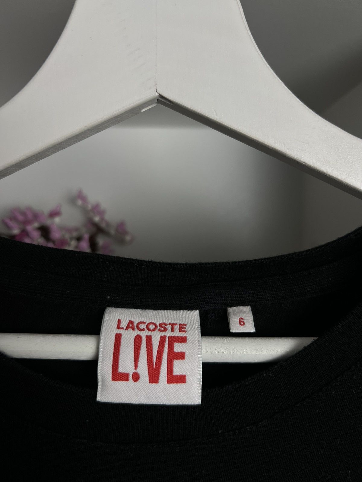 Designer × Lacoste Lacoste Live printed black t-shirt tee L designer old money Size US L / EU 52-54 / 3 - 3 Thumbnail