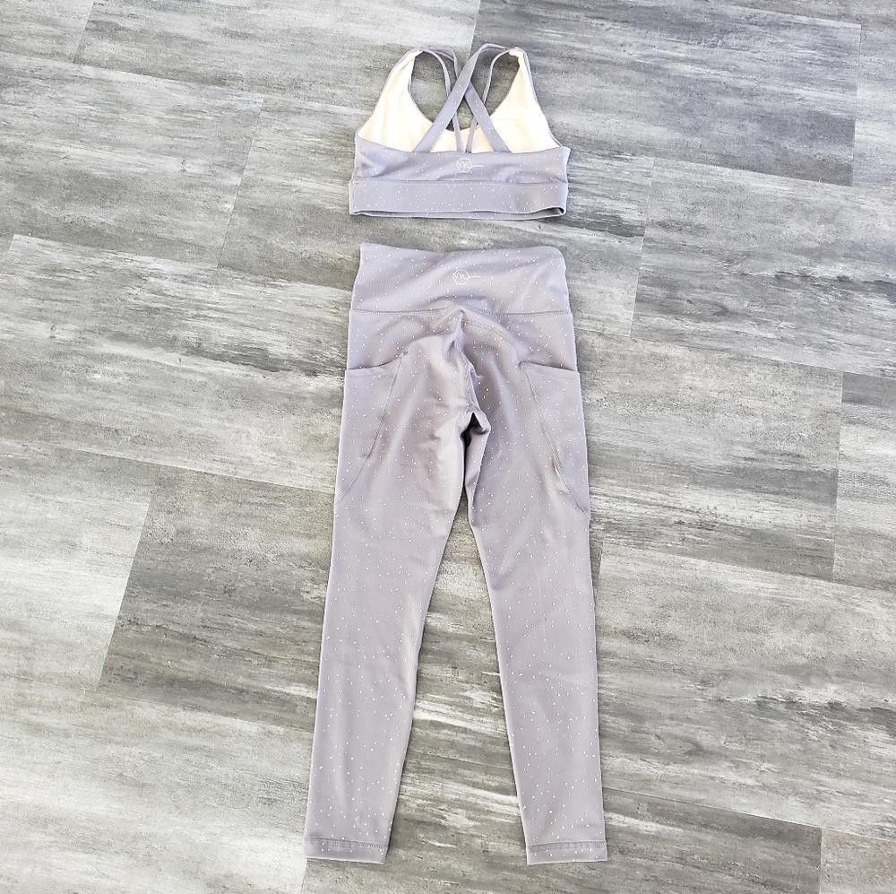 Designer Silver Glitter | Maven Thread | MT Sport Activewear Set Size 28" / US 6 / IT 42 - 5 Thumbnail