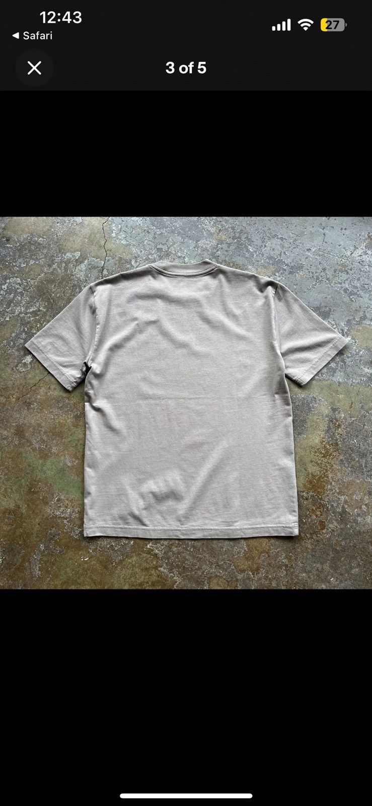 Gap × Yeezy Yezzy x gap Grey short sleeved tee - size medium Size US M / EU 48-50 / 2 - 2 Thumbnail