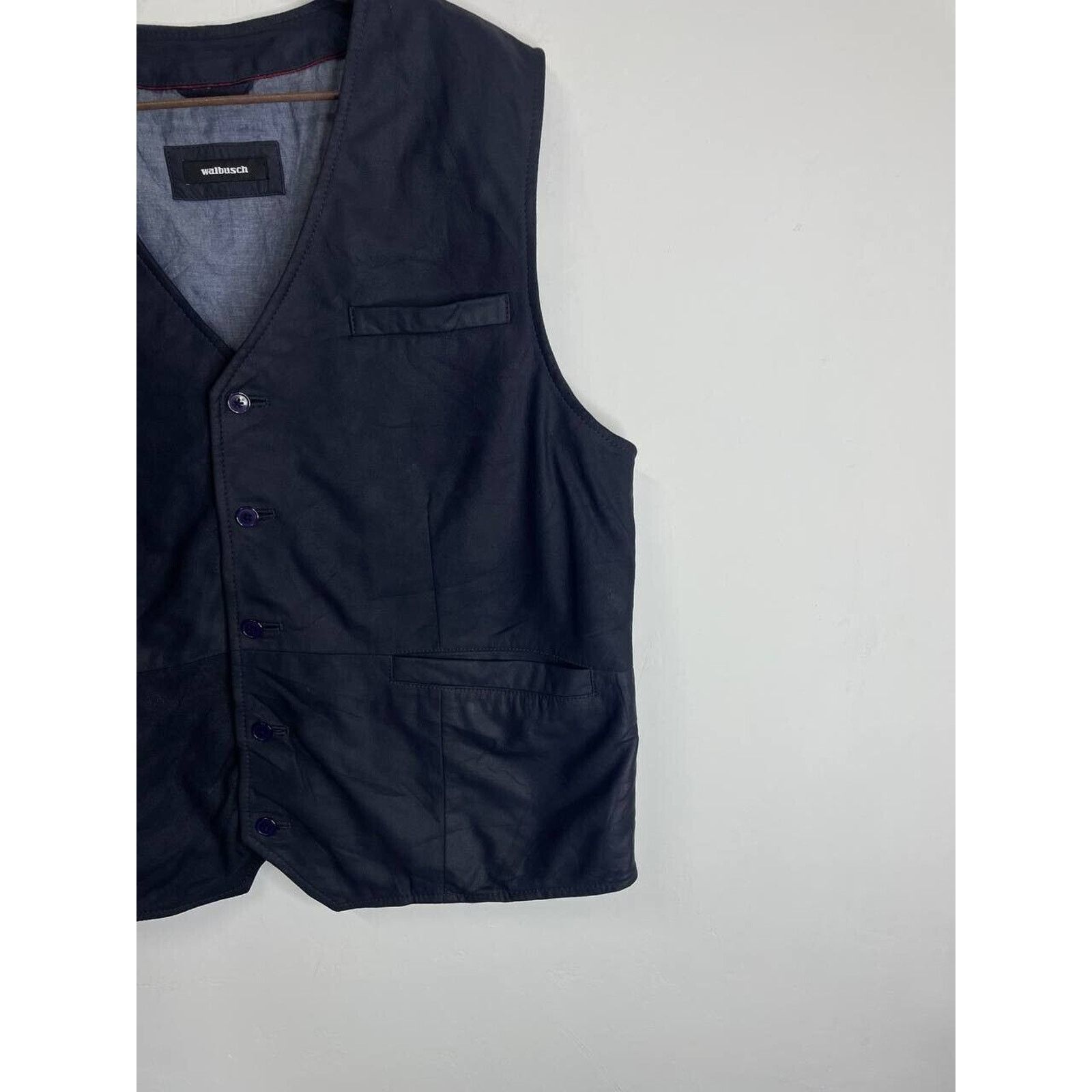 Vintage Vintage Walbusch Leather Vest Size L Classic Style Size US L / EU 52-54 / 3 - 3 Thumbnail