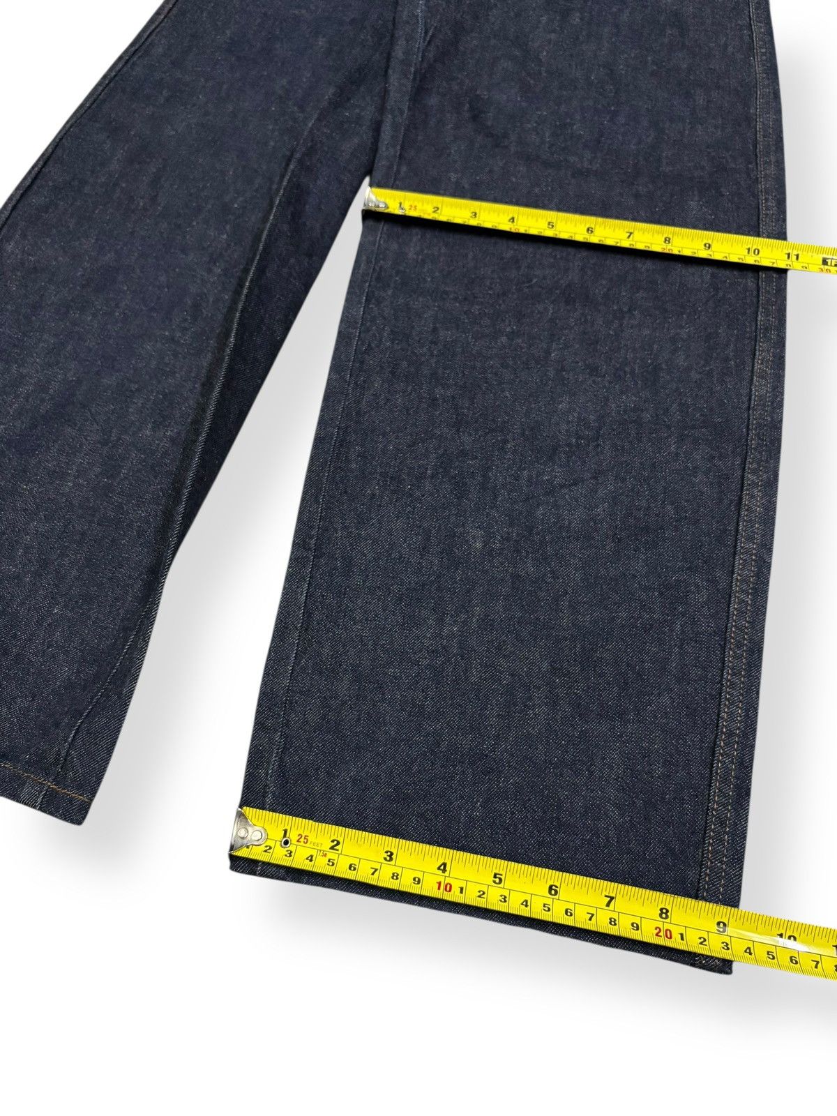 Lemaire × Uniqlo Vintage Uniqlo x Lemaire Dark Blue Wide Leg Baggy Jeans Size 25" / US 0 / IT 36 - 11 Thumbnail