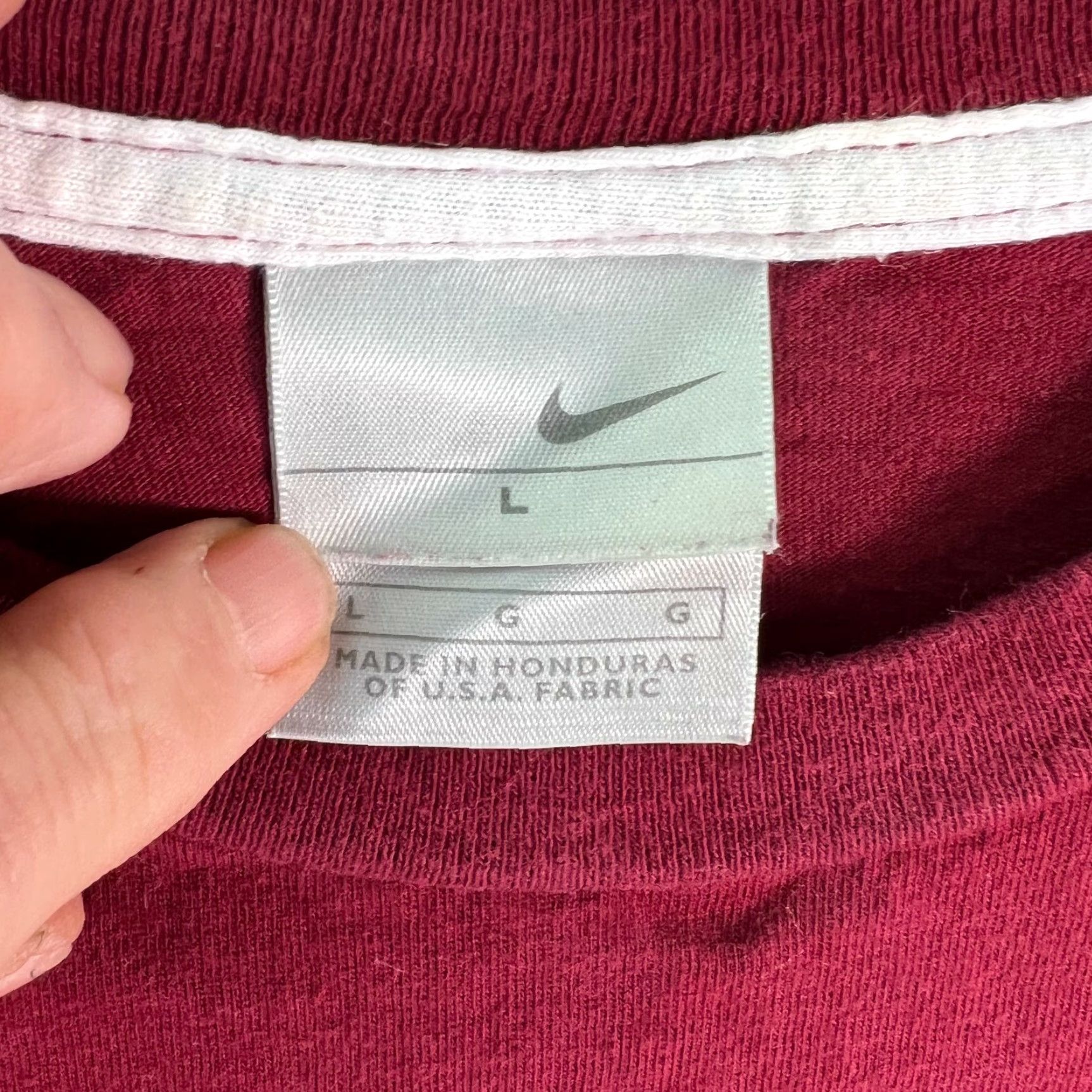 Nike Nike Mens Crew Neck Red T-Shirt Short Sleeve Large Classic Size US L / EU 52-54 / 3 - 4 Thumbnail