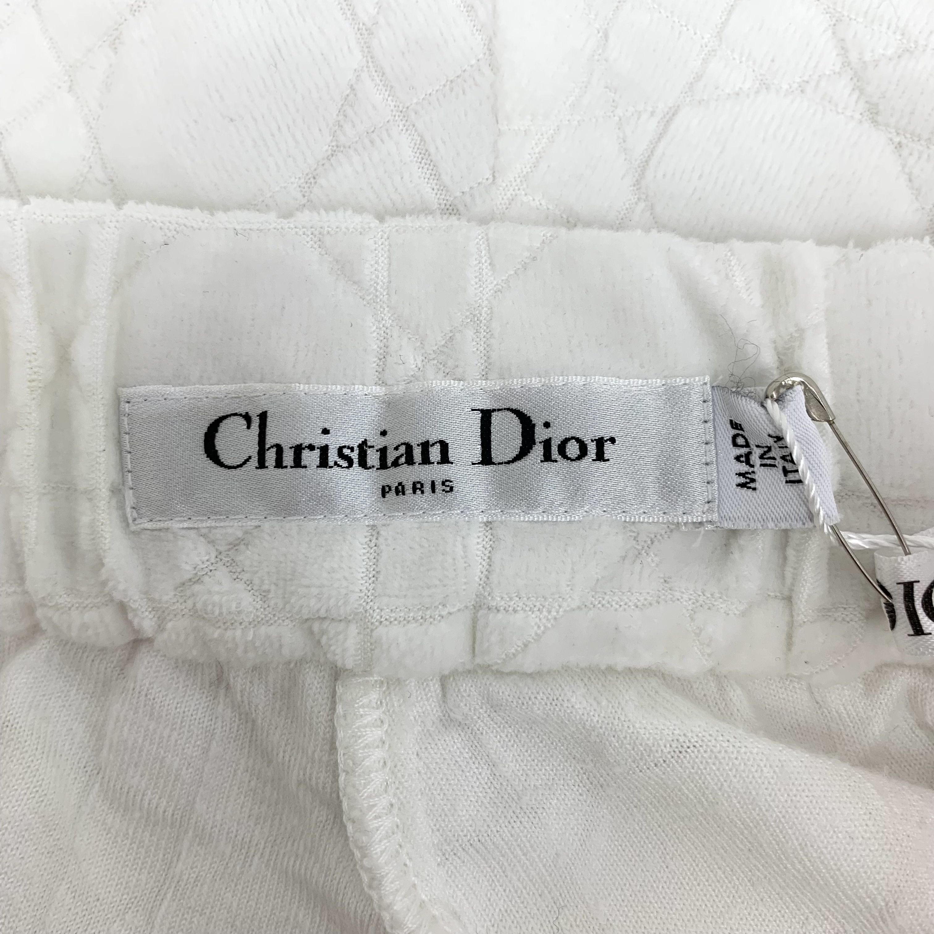 Dior Christian Dior White Terry Shorts (Size XS) Size 26" / US 2 / IT 38 - 2 Thumbnail