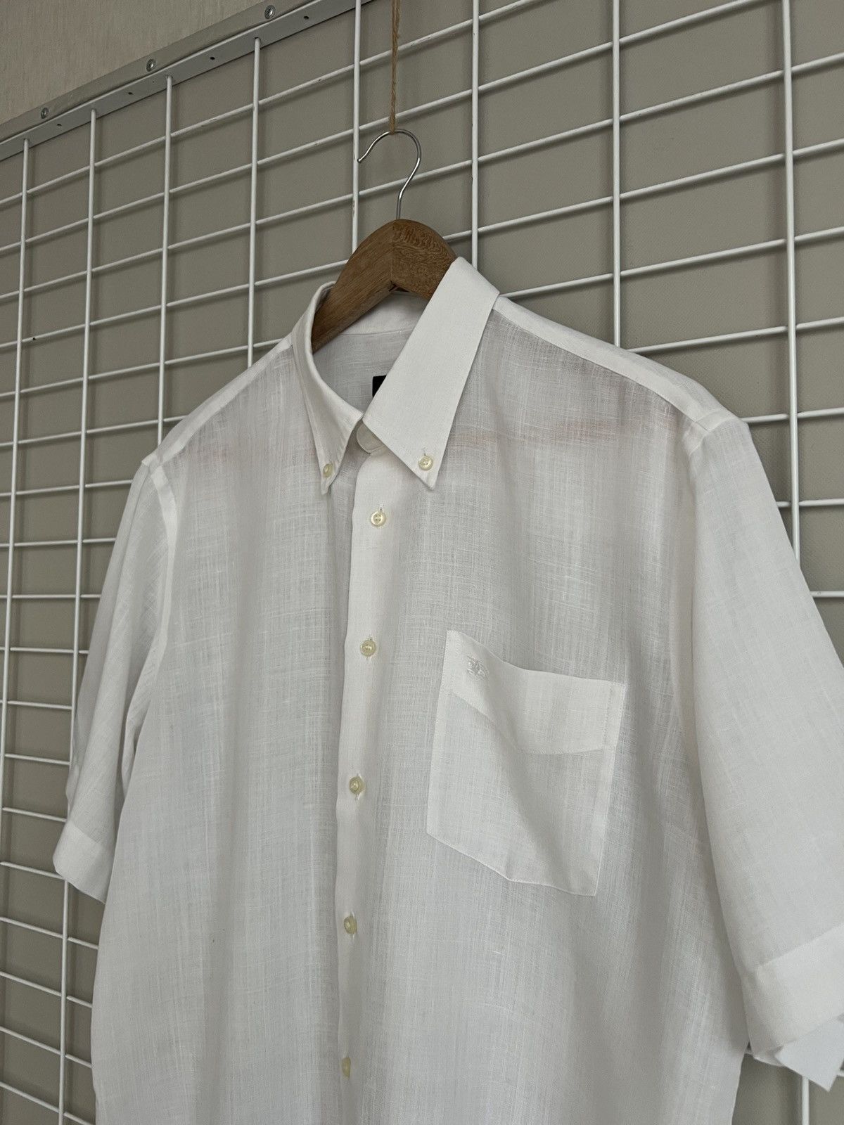 Burberry Burberry London Linen/Polyester Button Shirt Mens Size L Size US L / EU 52-54 / 3 - 4 Thumbnail