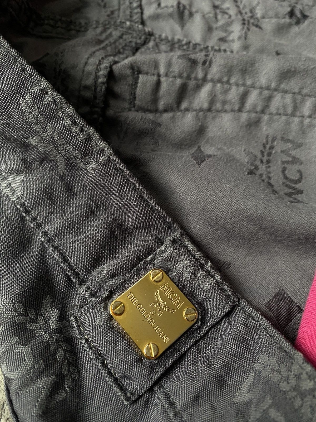 MCM Vintage MCM Monogram Cotton/Triacetat Grey Pants W28 Size US 28 / EU 44 - 6 Thumbnail