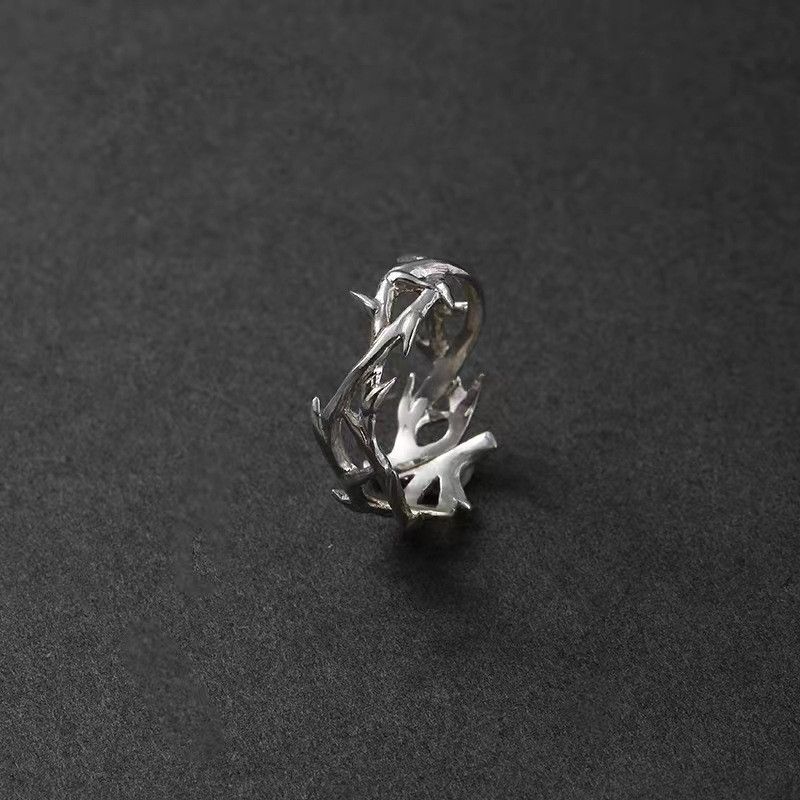 Jewelry Retro Hip-Hop Adjustable Thorn Ring Size ONE SIZE - 3 Thumbnail