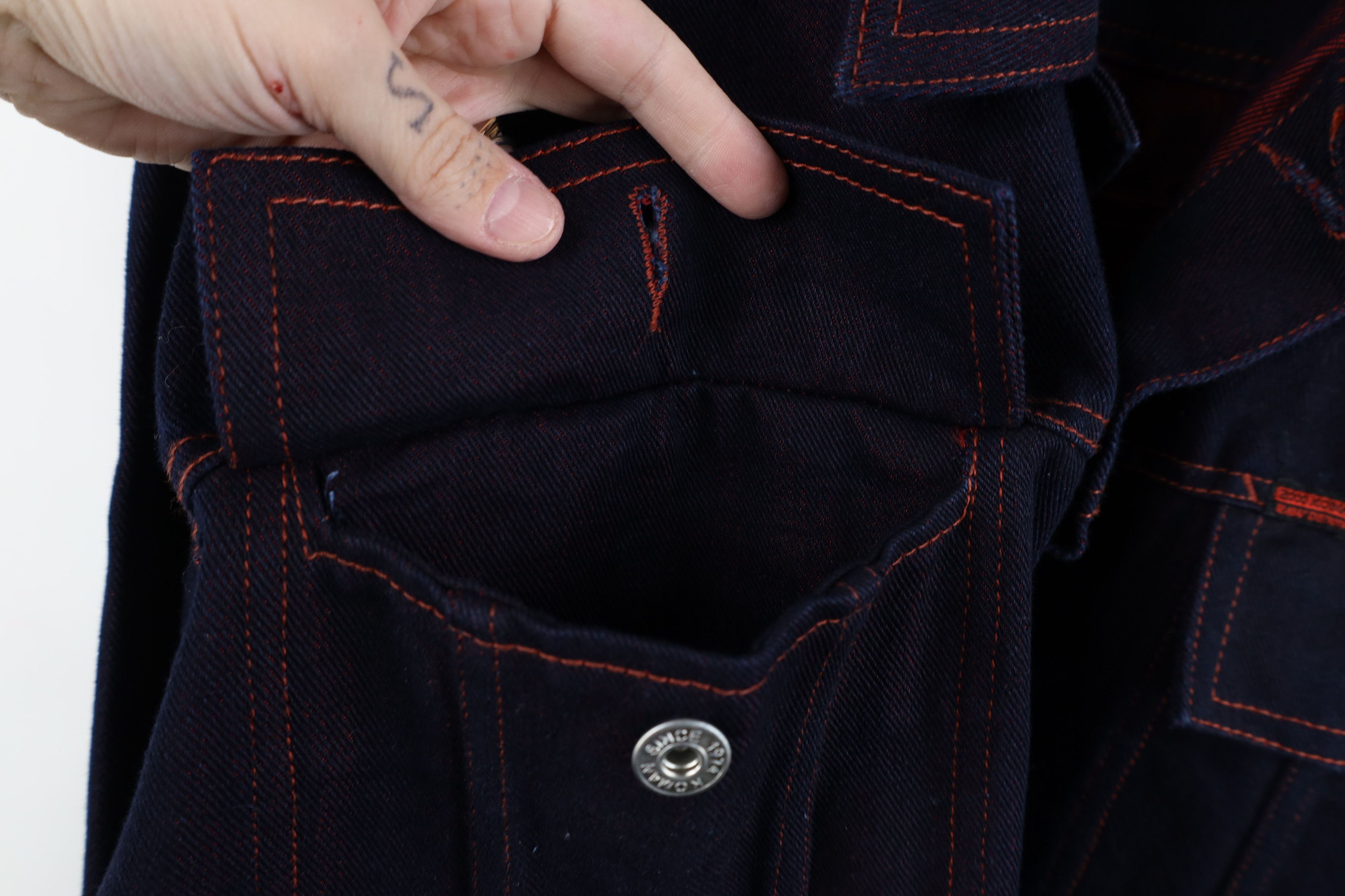 Vintage Vintage 90s Y2K Streetwear Denim Jean Trucker Jacket Indigo Size US XXL / EU 58 / 5 - 8 Thumbnail