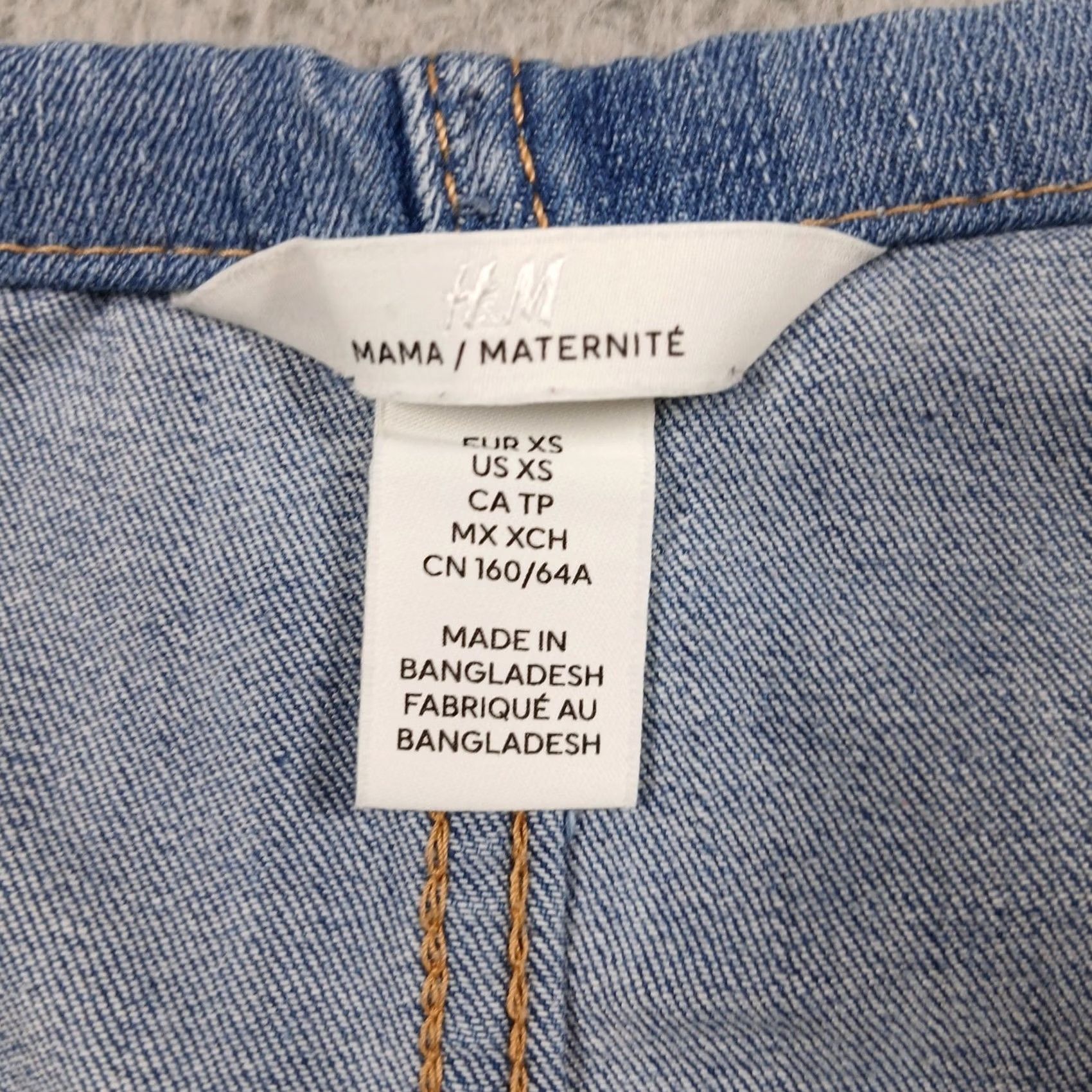 H&M H&M Mama Maternity Super Skinny Jeans XS Blue Light Wash Over Belly EUC Size 26" / US 2 / IT 38 - 4 Thumbnail