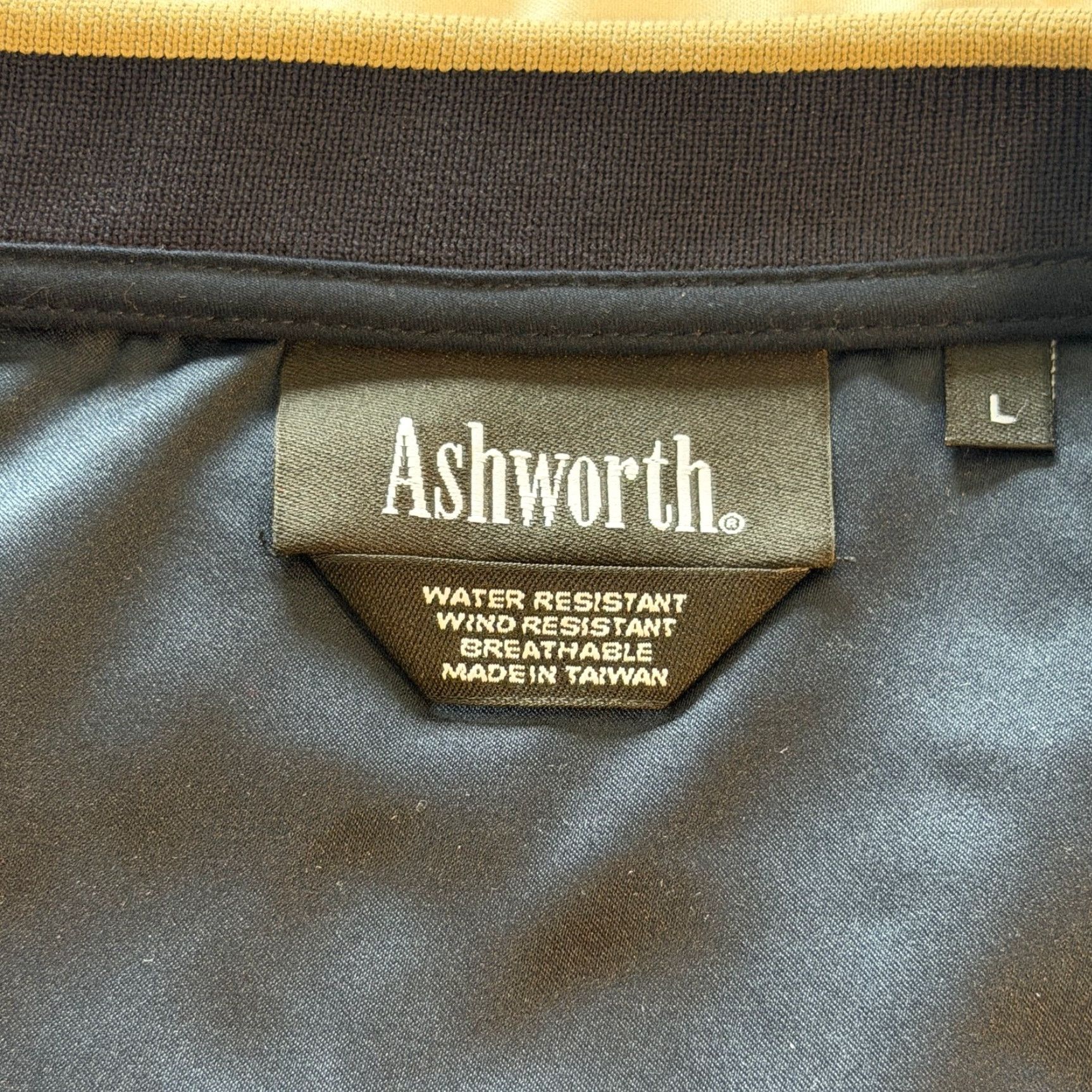 Vintage VINTAGE Ashworth Jacket Mens L Blue Windbreaker Golf Weather System Taiwan Size US L / EU 52-54 / 3 - 7 Thumbnail