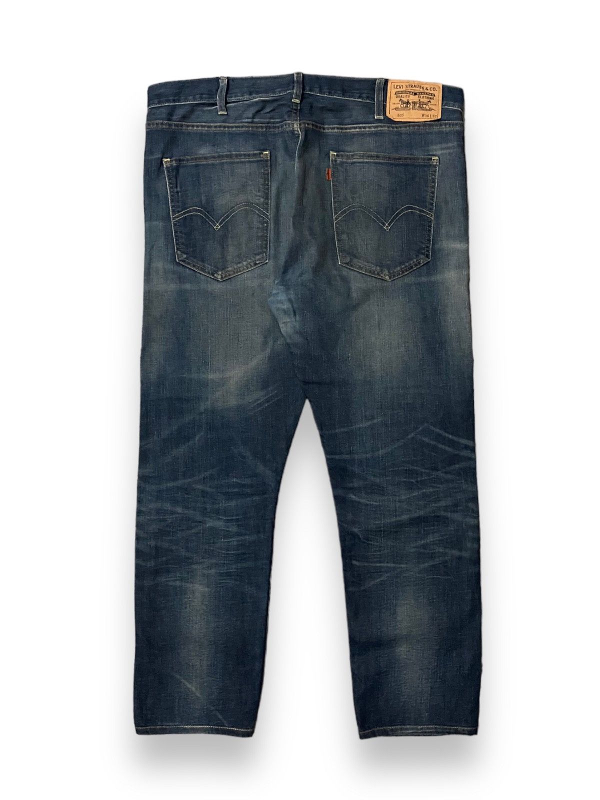 Levis Japan 605 Big E Orange Tab 093 Button Blue Jean f'