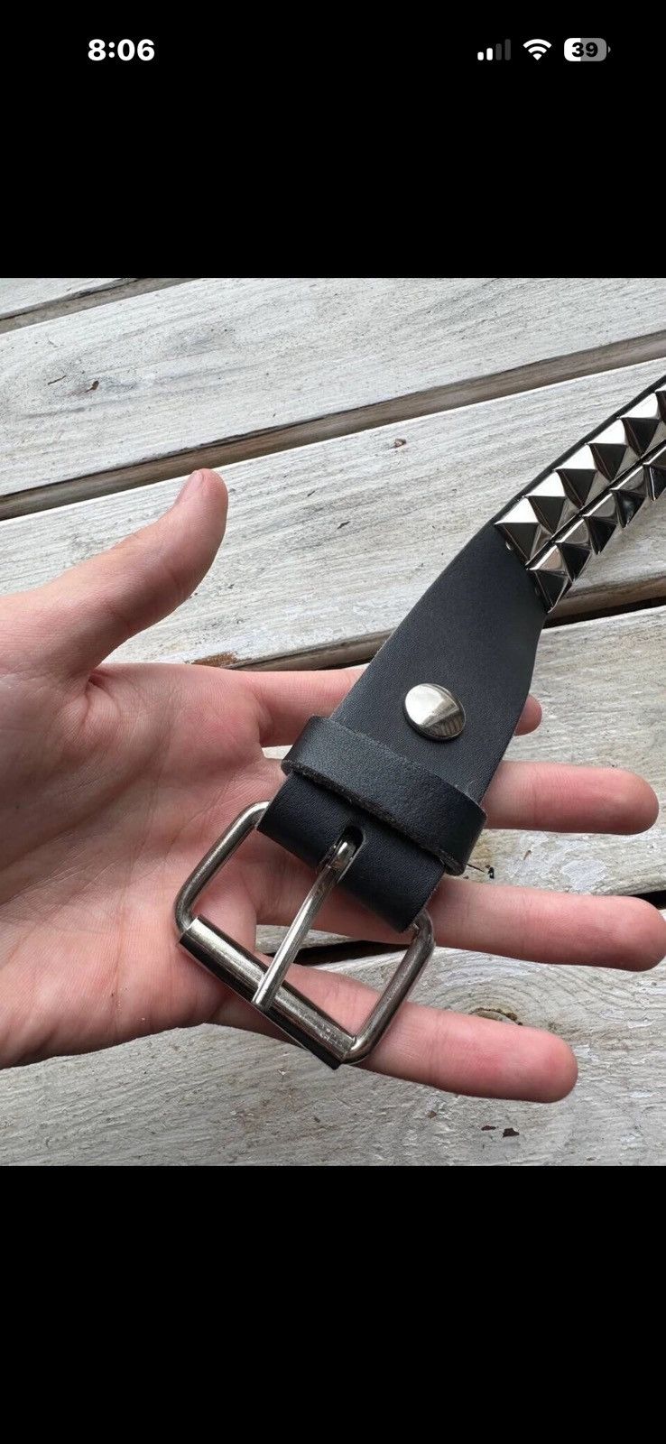 Vintage 🚨Vintage Crazy Metal Belt Drip Japanese Hype bb Simon Size ONE SIZE - 5 Thumbnail
