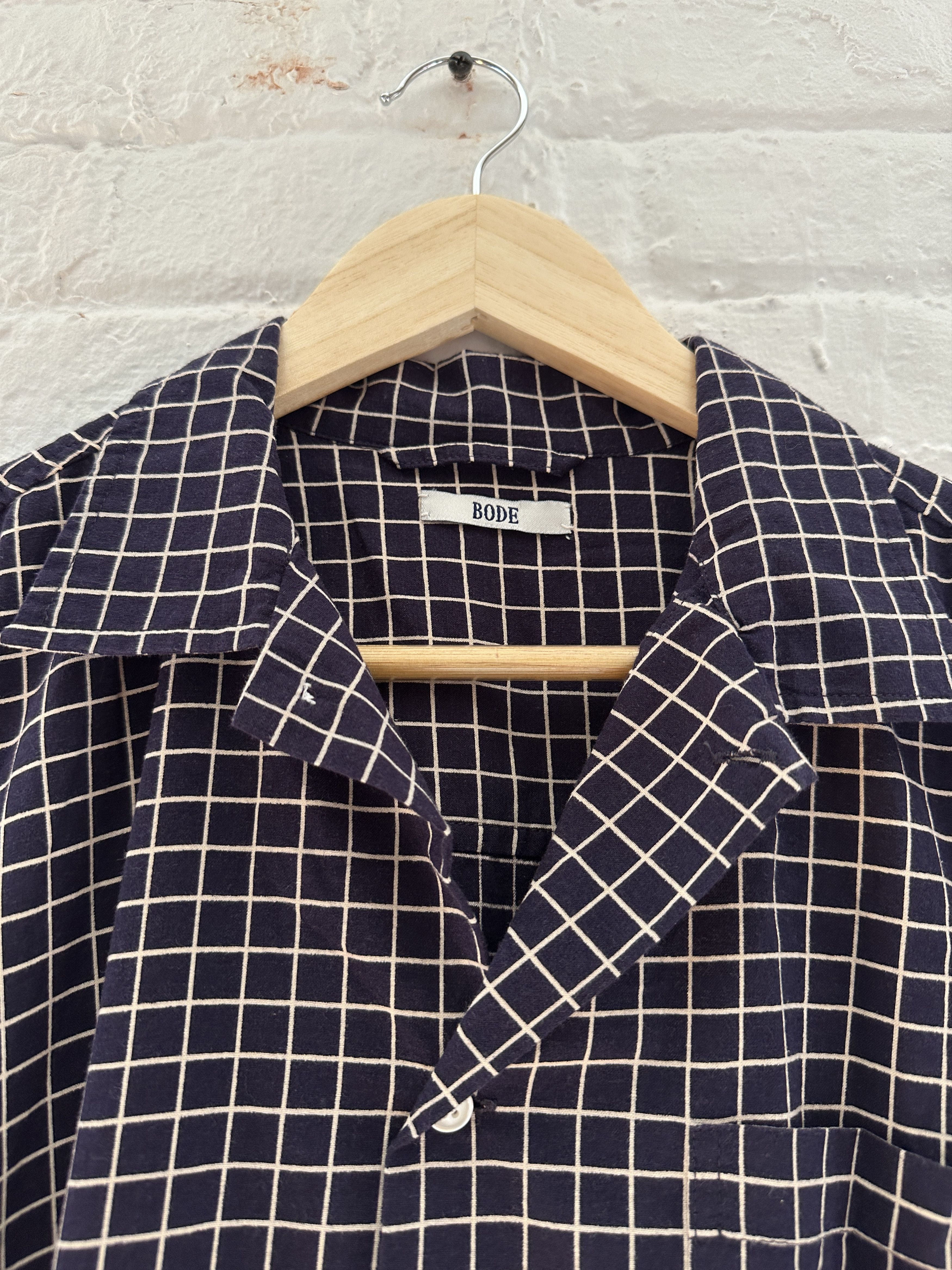 Bode Bode Windowpane Camp Collar Shirt Size US XXL / EU 58 / 5 - 2 Thumbnail