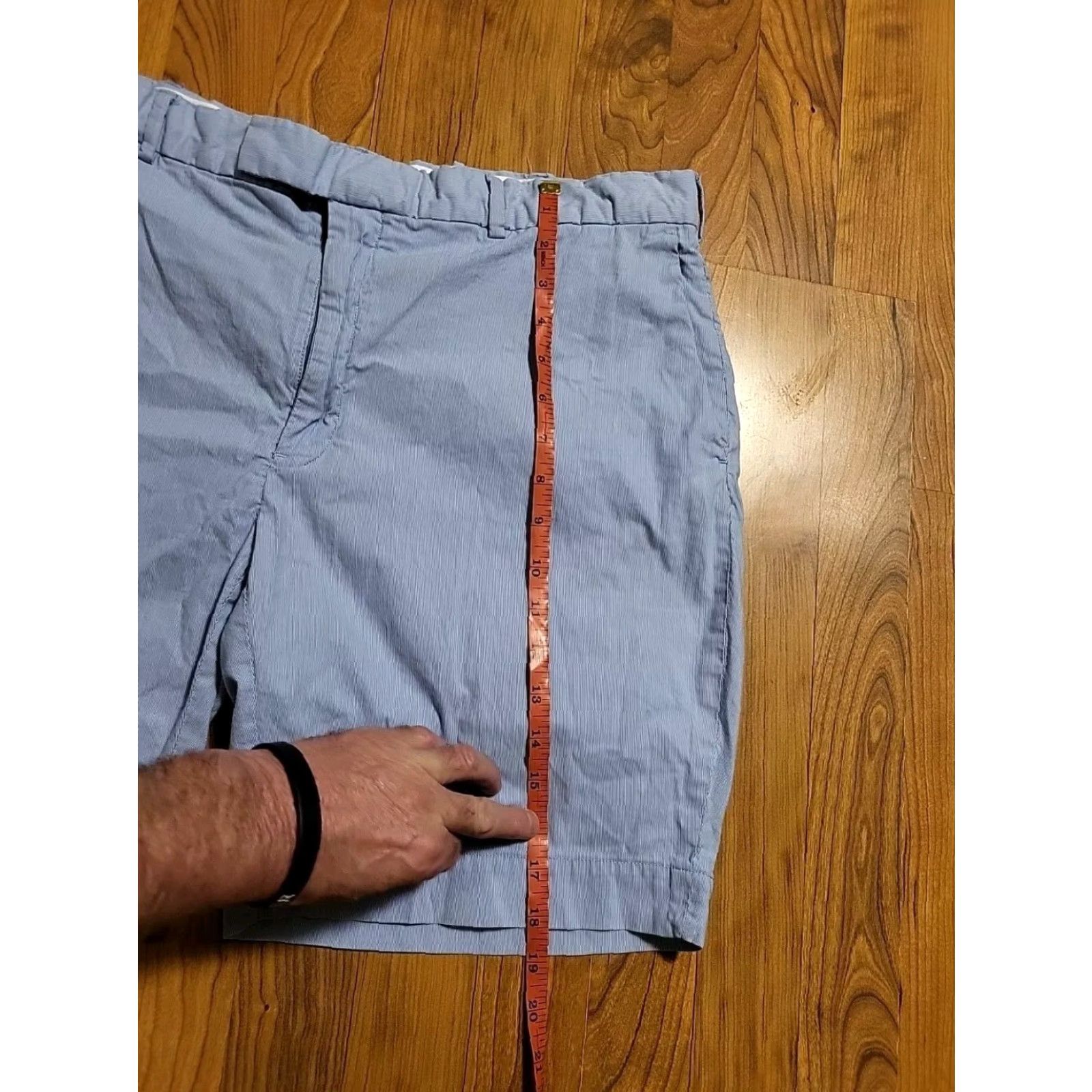 Polo Ralph Lauren Polo Ralph Lauren Stretch Straight Fit Chino Shorts 38" Blue White Casual Men Regular Waist 38 Colorful Striped Summer, Spring, Fall Size US M / EU 48-50 / 2 - 5 Thumbnail
