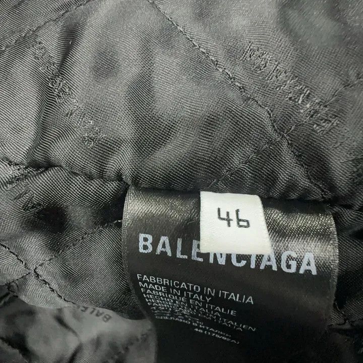 Balenciaga Balenciaga Black Plush Stand Collar Jacket 0079-2507 Size US L / EU 52-54 / 3 - 5 Thumbnail
