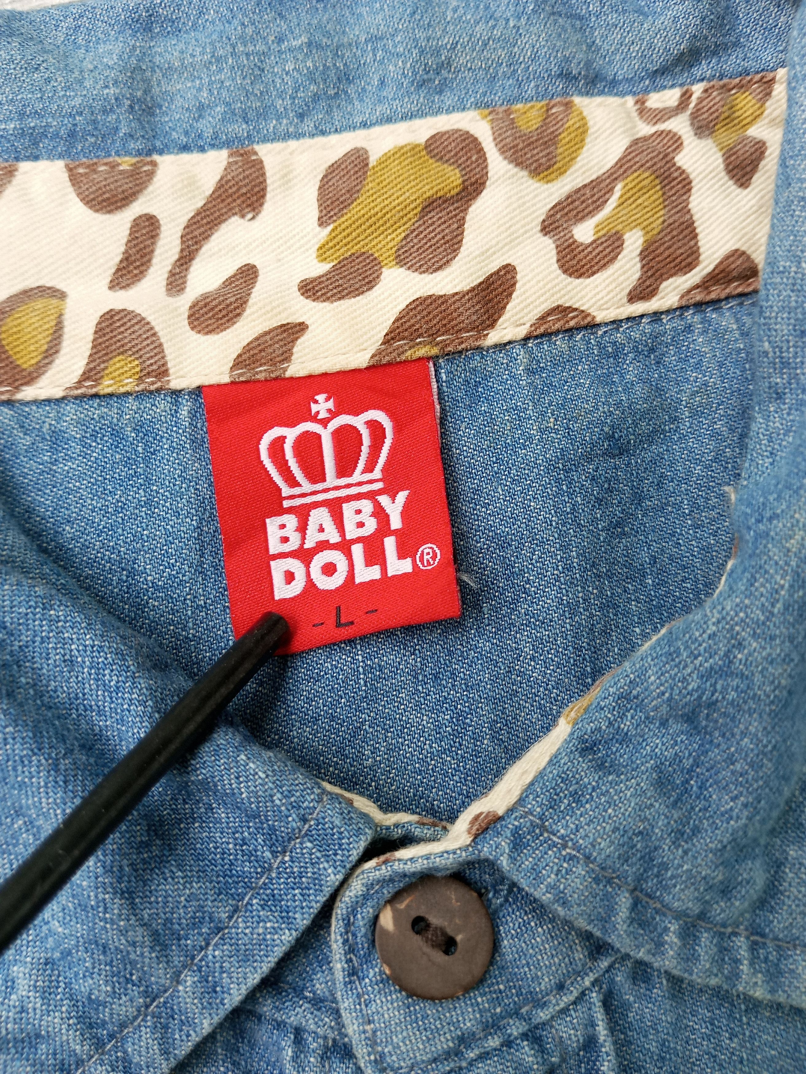 Japanese Brand 💥CRAZY💥 BABY DOLL DENIM + CAMO LONG SLEEVE BAPE STYLE Size US L / EU 52-54 / 3 - 10 Thumbnail