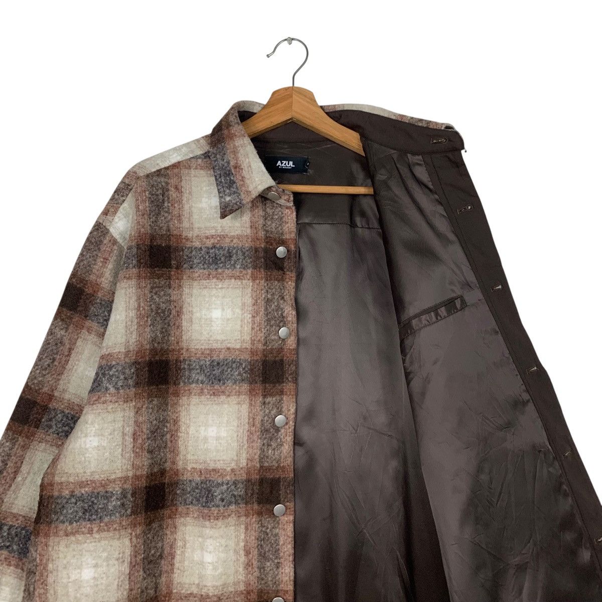 Flannel AZUL by Moussy Shadow Plaid Flannel Jacket #2132-C94 Size US XXL / EU 58 / 5 - 10 Thumbnail