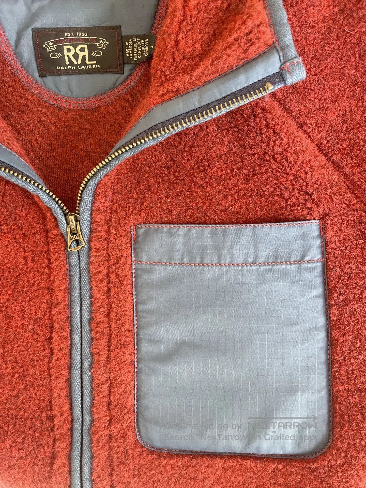 RRL Ralph Lauren RRL Ralph Lauren Red Wool Jacket. Size US M / EU 48-50 / 2 - 3 Thumbnail