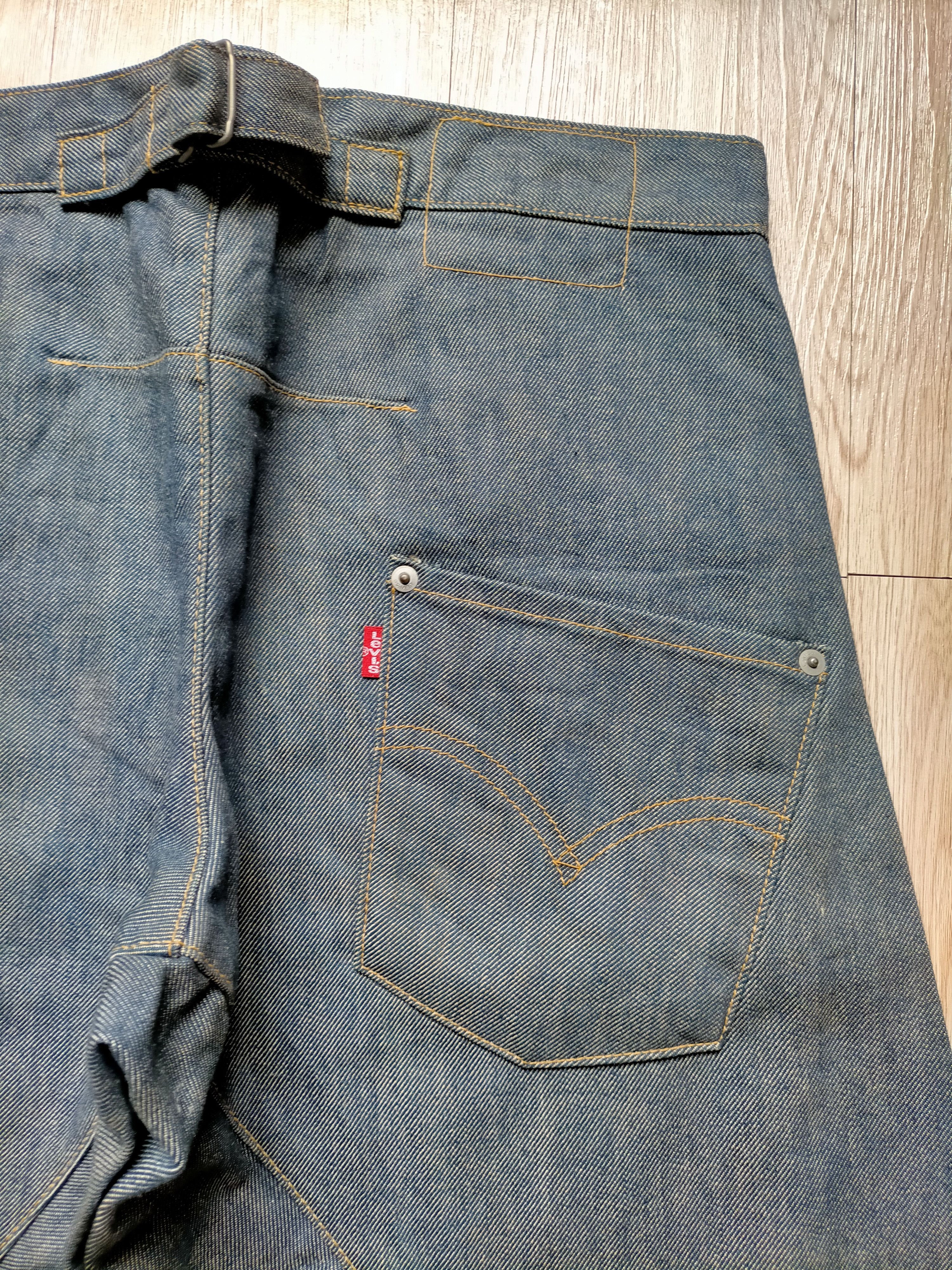 Levi's 2000s Levis Engineered Twist Leg Loose Rusty Denim Pants Size US 30 / EU 46 - 4 Thumbnail