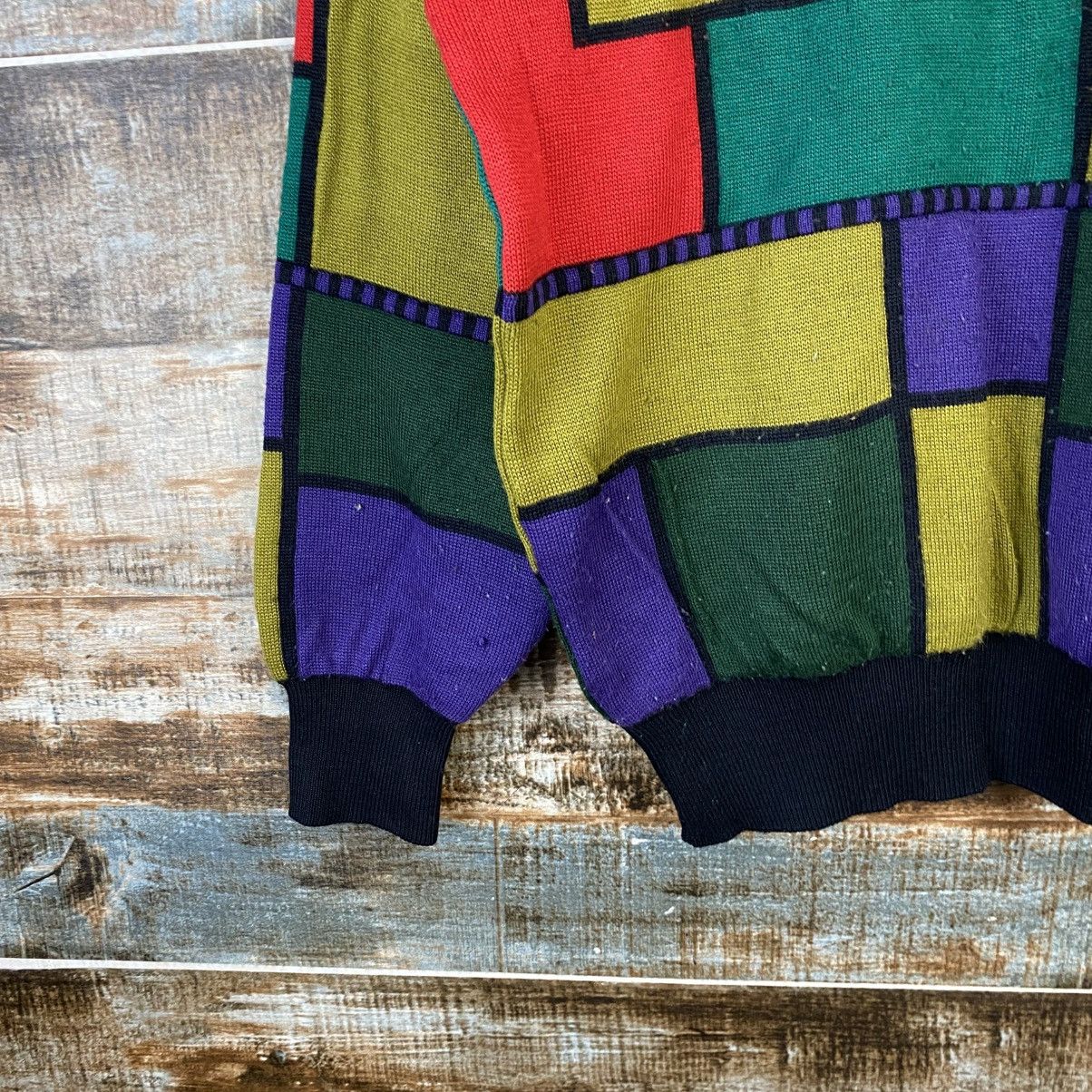 Japanese Brand DL Viesten made in japan checkered Multicolor Knitwear #C869 Size US M / EU 48-50 / 2 - 7 Thumbnail