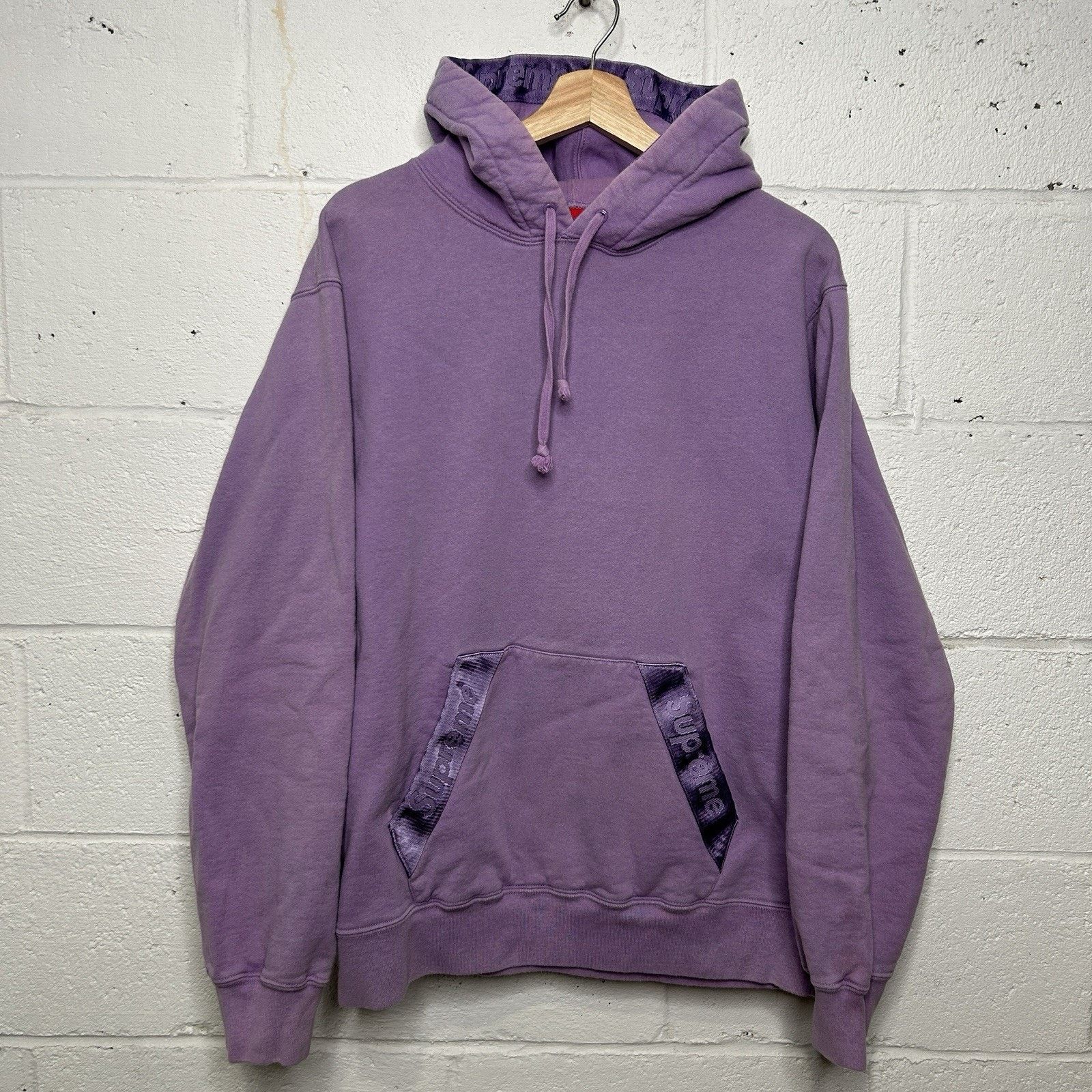 Supreme Supreme Tonal Webbing Trim Pullover Hoodie “Purple” SS20 Size US L / EU 52-54 / 3 - 1 Thumbnail