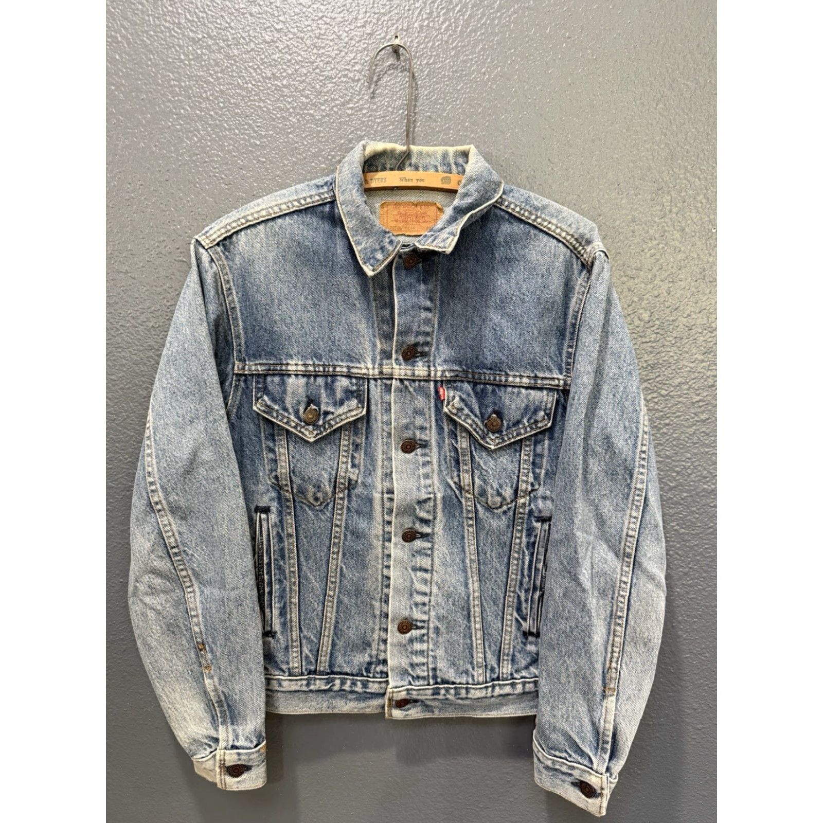 Levi's VINTAGE Levi's Jacket Denim Jean USA 70506 0216 38 Men Blue Cotton 80s/USA Made JeansIgnore Size US 38 / EU 54 - 3 Thumbnail