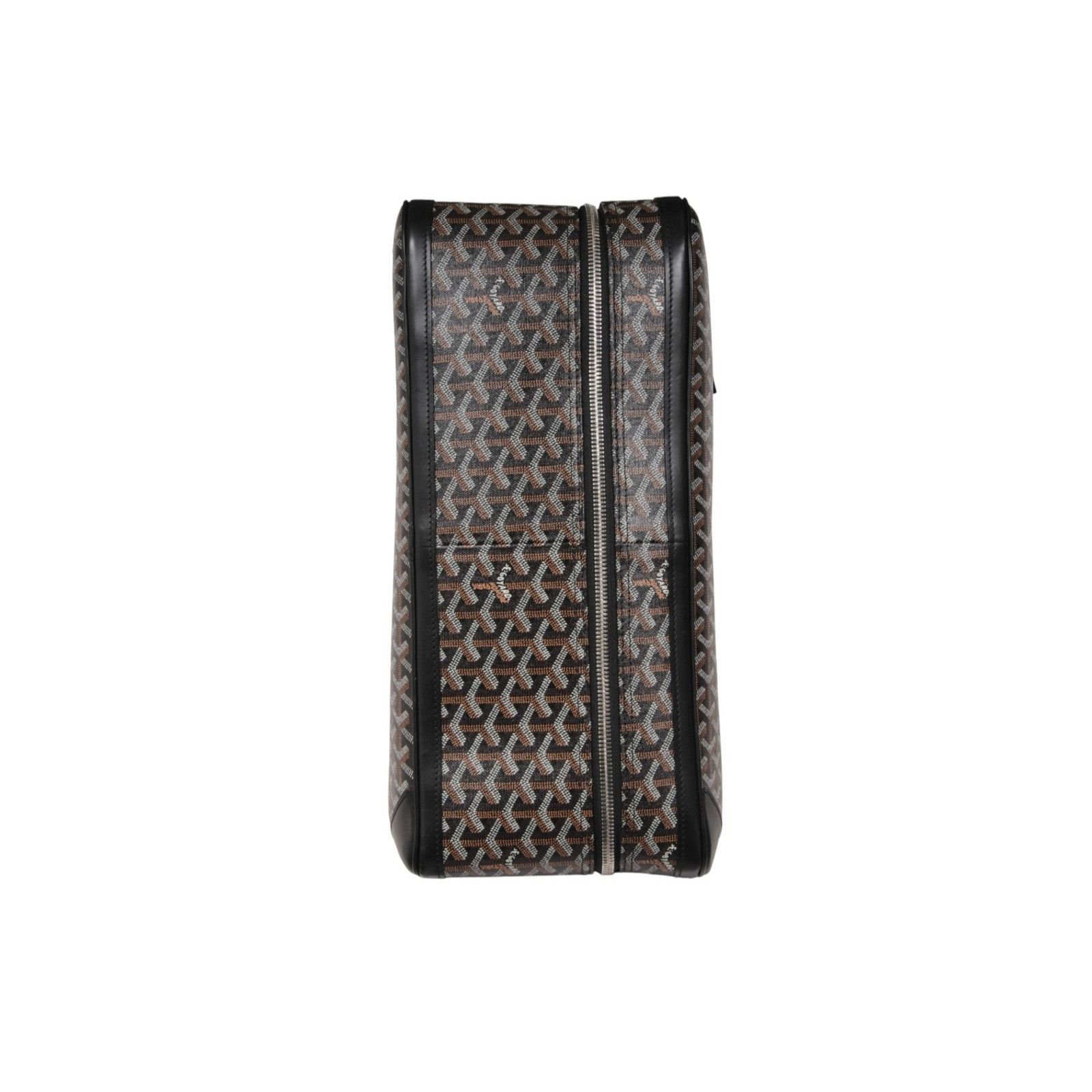 Goyard Black Goyardine Canvas Leather Majordome 60 Travel Size ONE SIZE - 3 Thumbnail