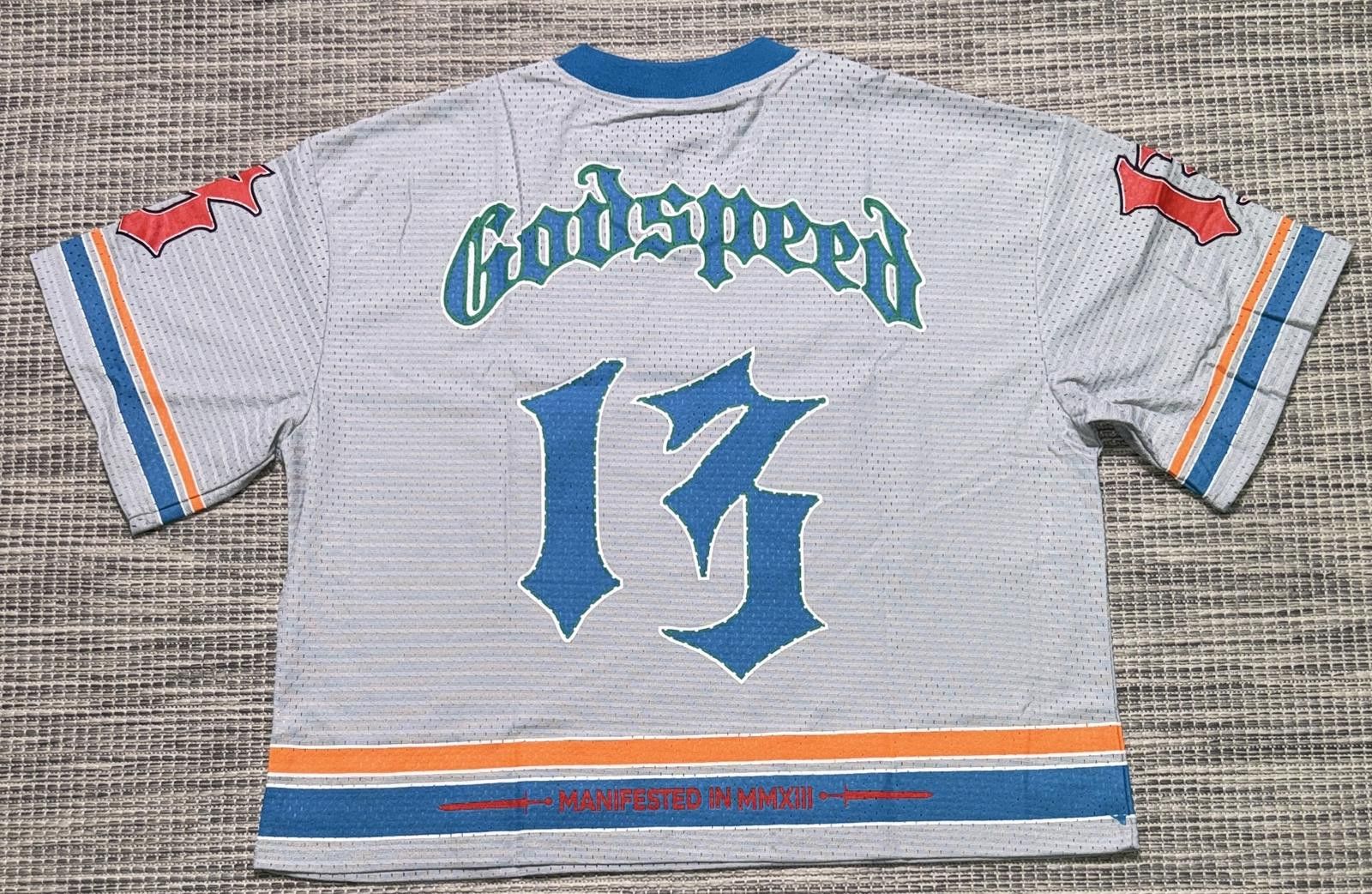 Godspeed Godspeed Grey/Blue/Orange First Down Jersey Size US M / EU 48-50 / 2 - 3 Thumbnail