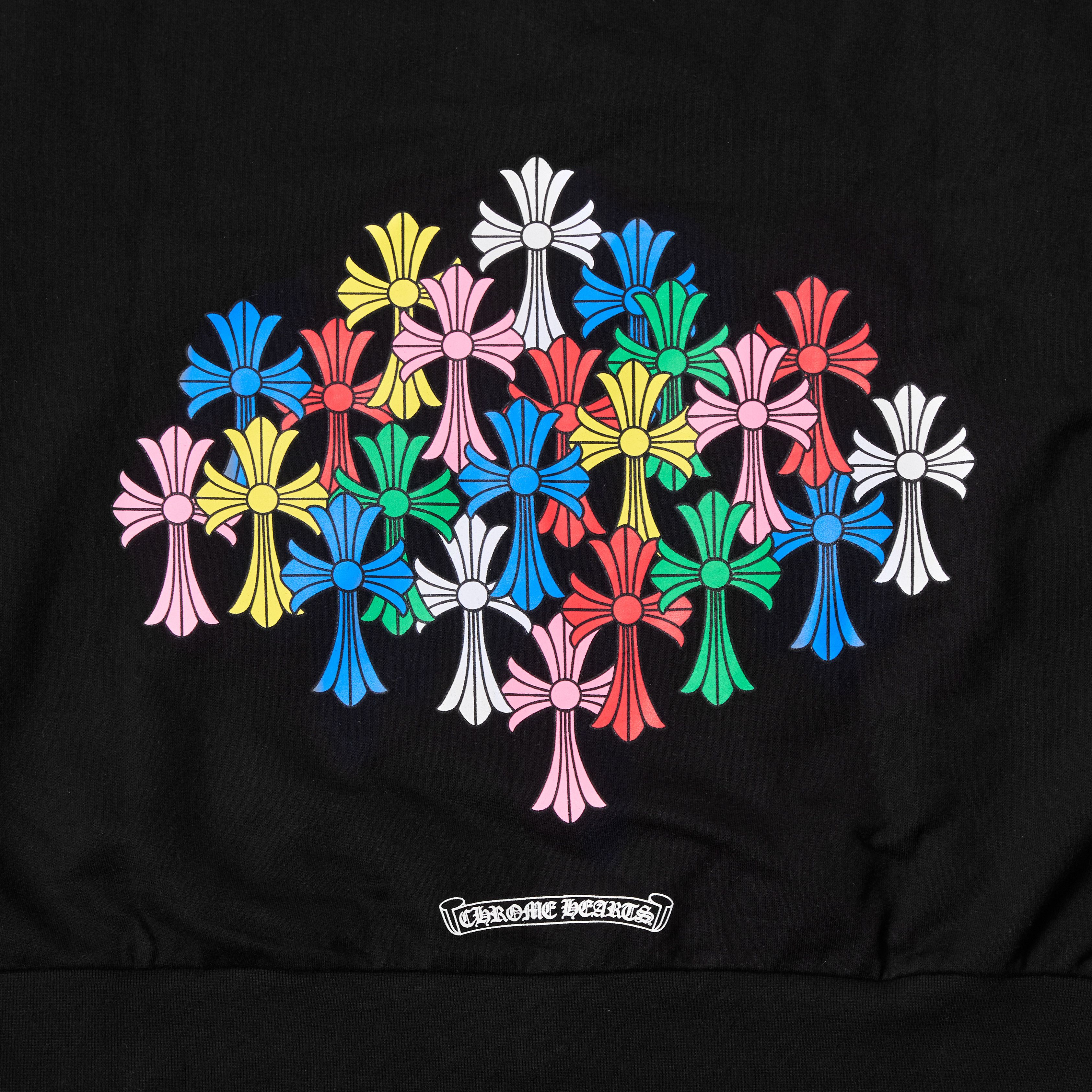 Chrome Hearts CHROME HEARTS Multi Color Cross Cemetery Zip Up Hoodie BLACK Size US L / EU 52-54 / 3 - 8 Thumbnail