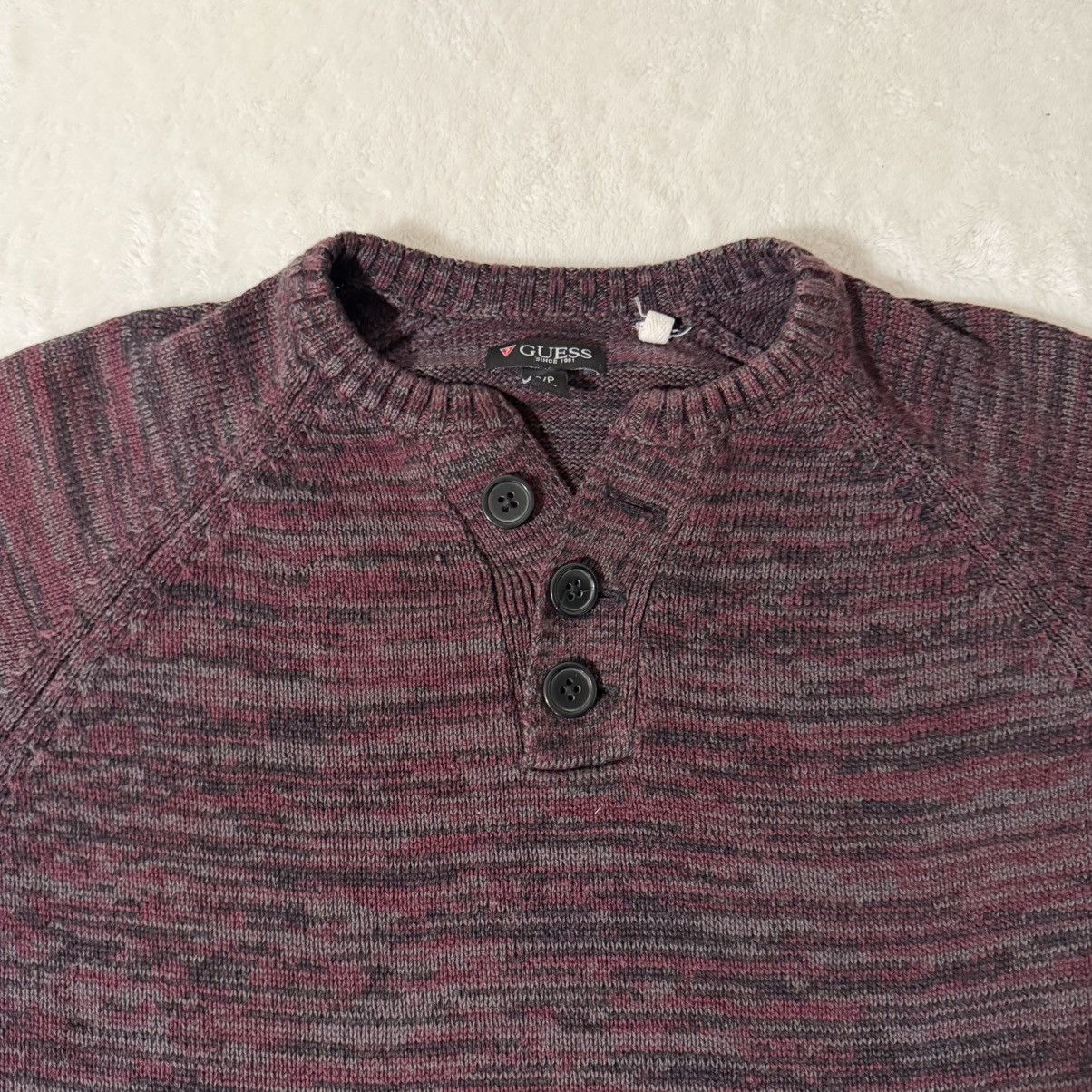 Guess Vintage Guess Henley Knit Sweater Size US S / EU 44-46 / 1 - 2 Thumbnail