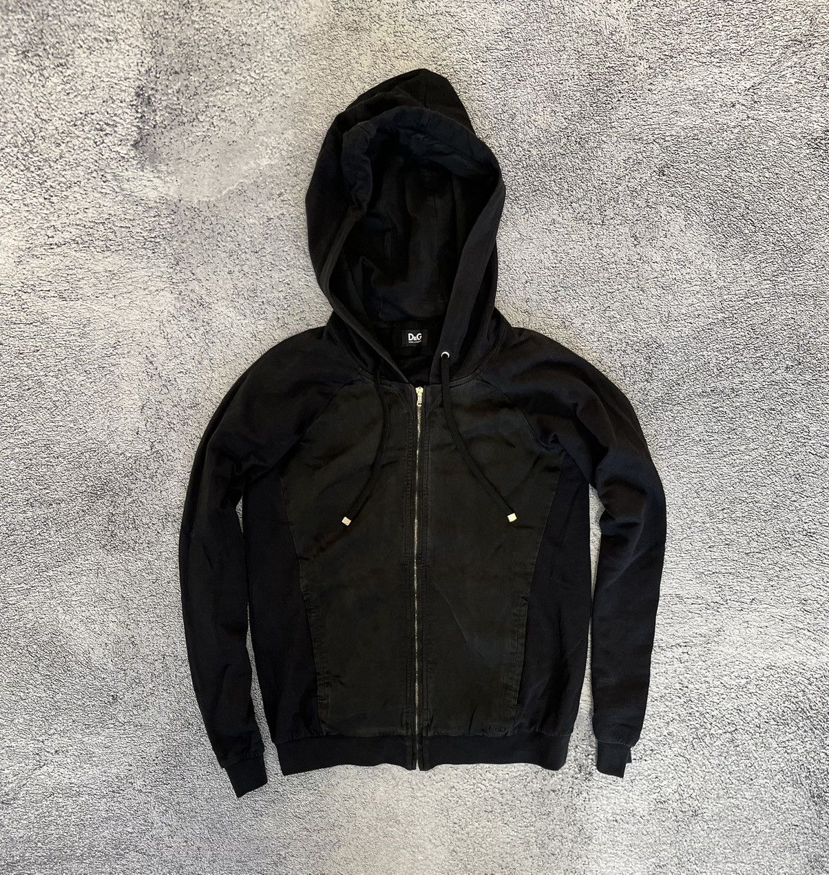Dolce Gabbana Women Zip Hoodie CowlNeck Cotton Silk Size 42