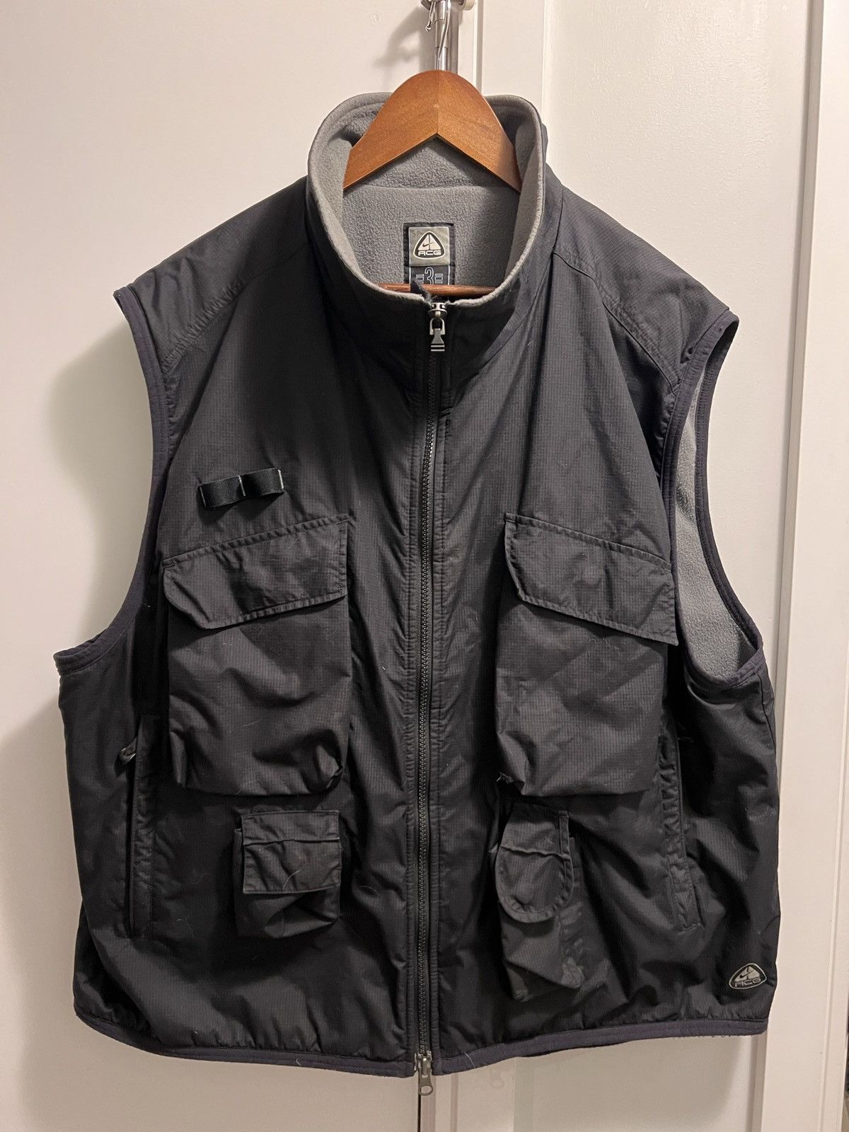 Nike × Vintage Vintage Nike ACG Multi Pocket Lined Utility Vest 90s Y2K Size US L / EU 52-54 / 3 - 5 Thumbnail