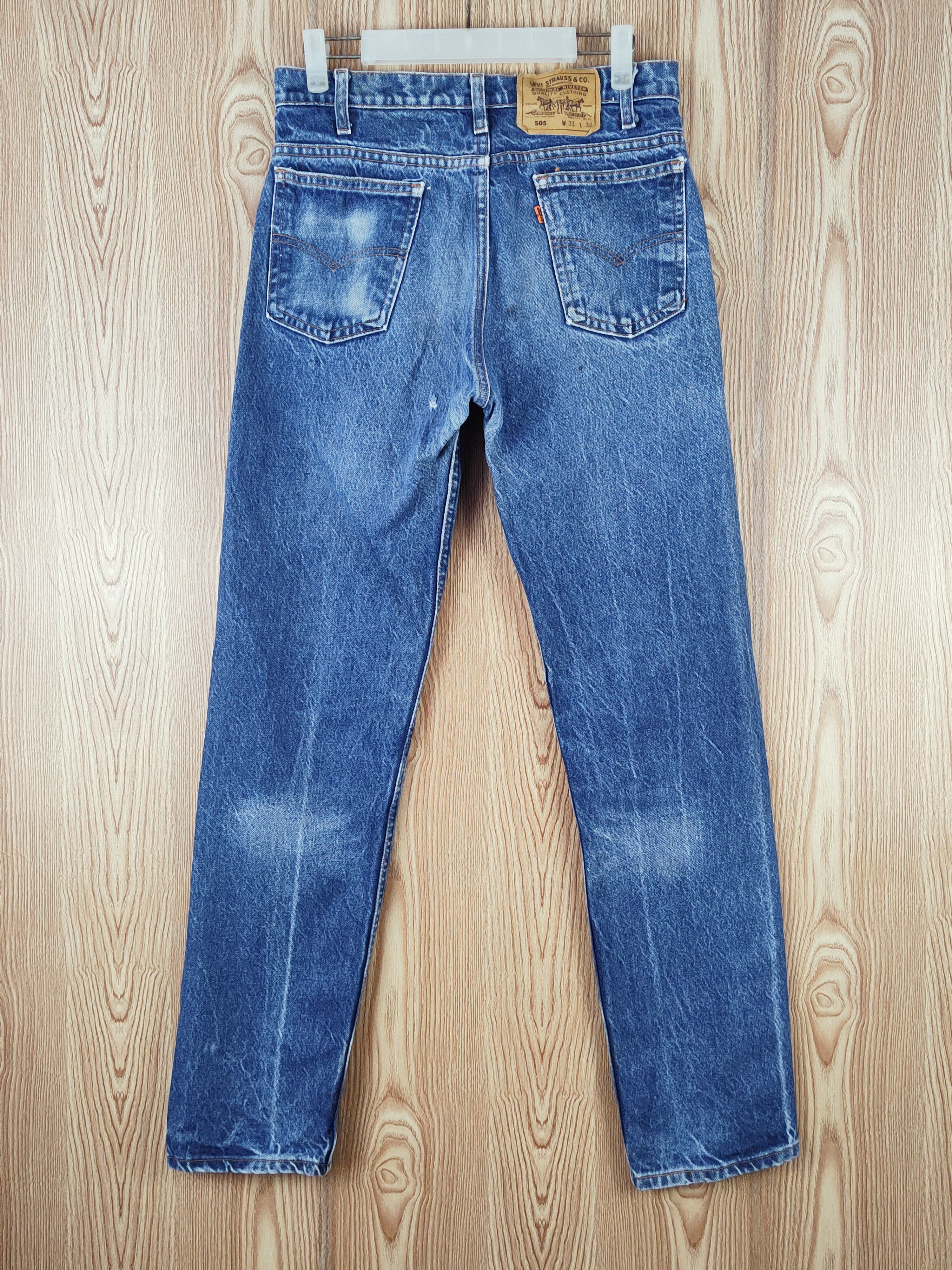 Levi's 505 Levi's orange tag faded Distressed Ripped denim #S2700 Size US 30 / EU 46 - 7 Thumbnail