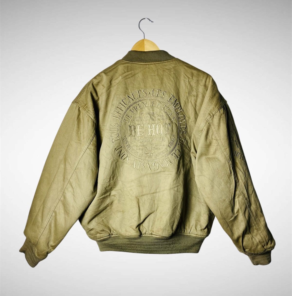 Japanese Brand Vintage Be Hot Reversible Wool Bomber Jacket Size US XL / EU 56 / 4 - 4 Thumbnail