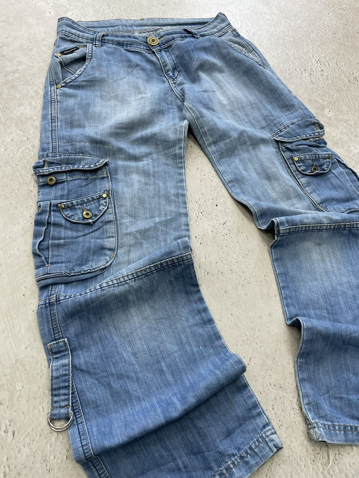 Dolce & Gabbana Rare flared denim cargo Dolce Gabbana 2000s pants jeans Size US 29 - 3 Thumbnail