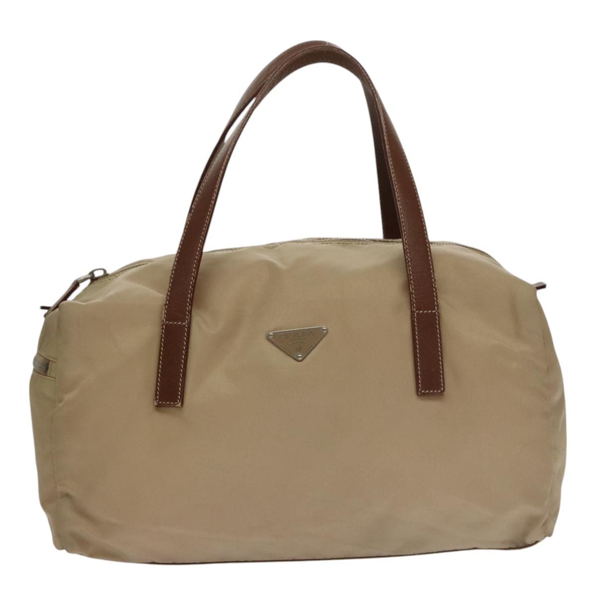 Prada Saffiano Beige Synthetic Handbag (Pre-Owned) Size ONE SIZE - 1 Thumbnail