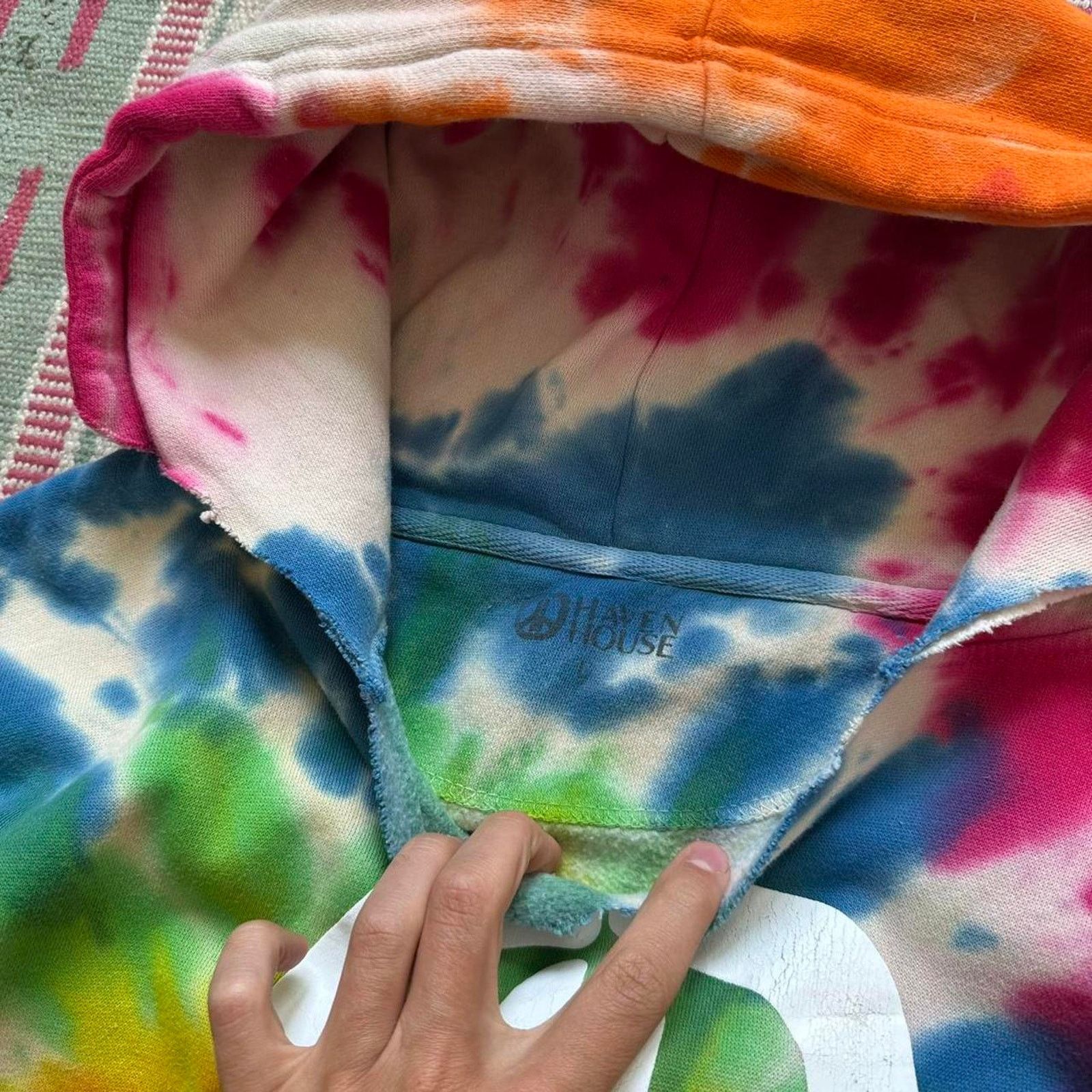 Other Haven House Los Angeles Tie Dye Peace Sweatshirt Hoodie Size US L / EU 52-54 / 3 - 6 Thumbnail
