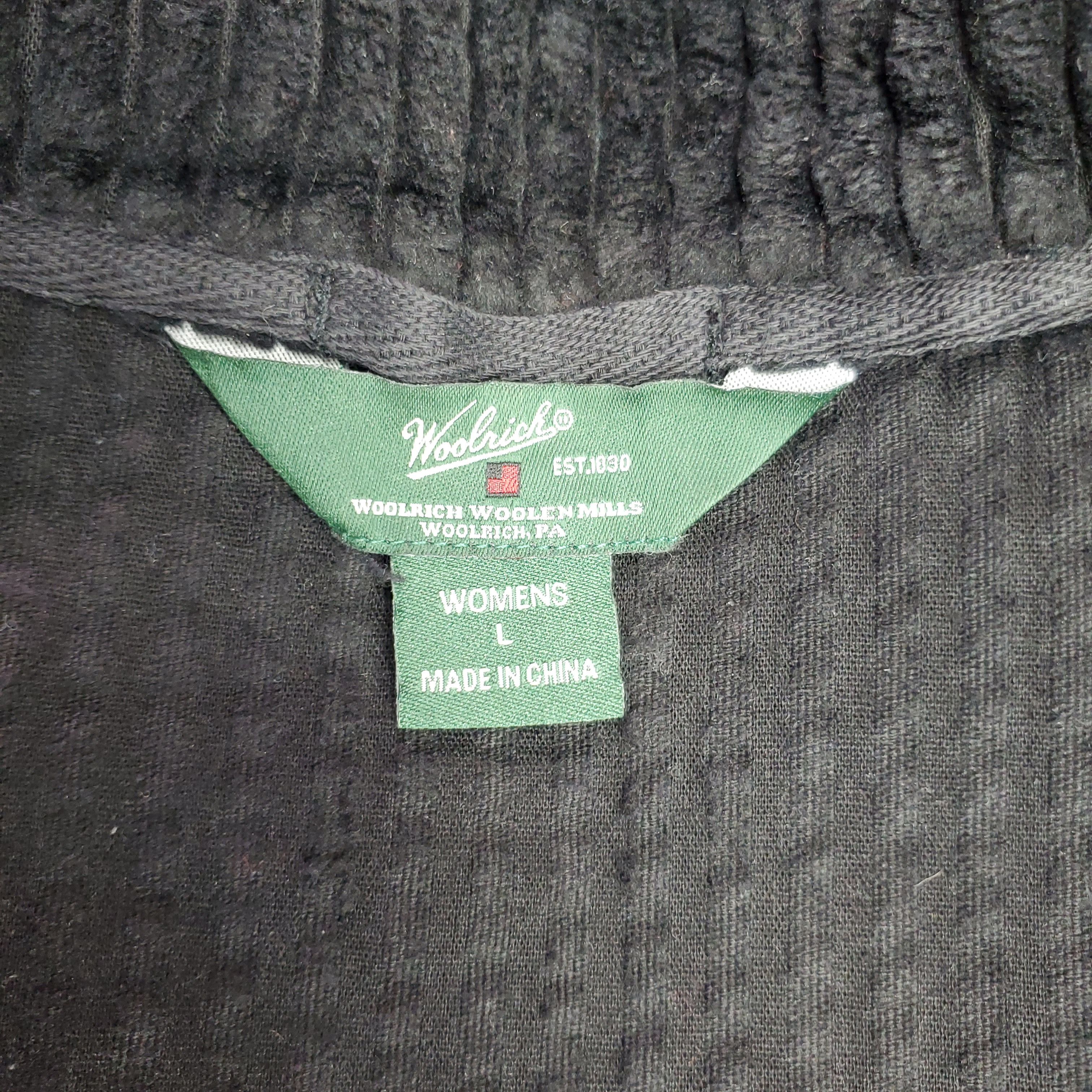 Woolrich Woolen Mills Woolrich Size L Chenille Corduroy Black Brass Zipper Pockets Size L / US 10 / IT 46 - 7 Thumbnail