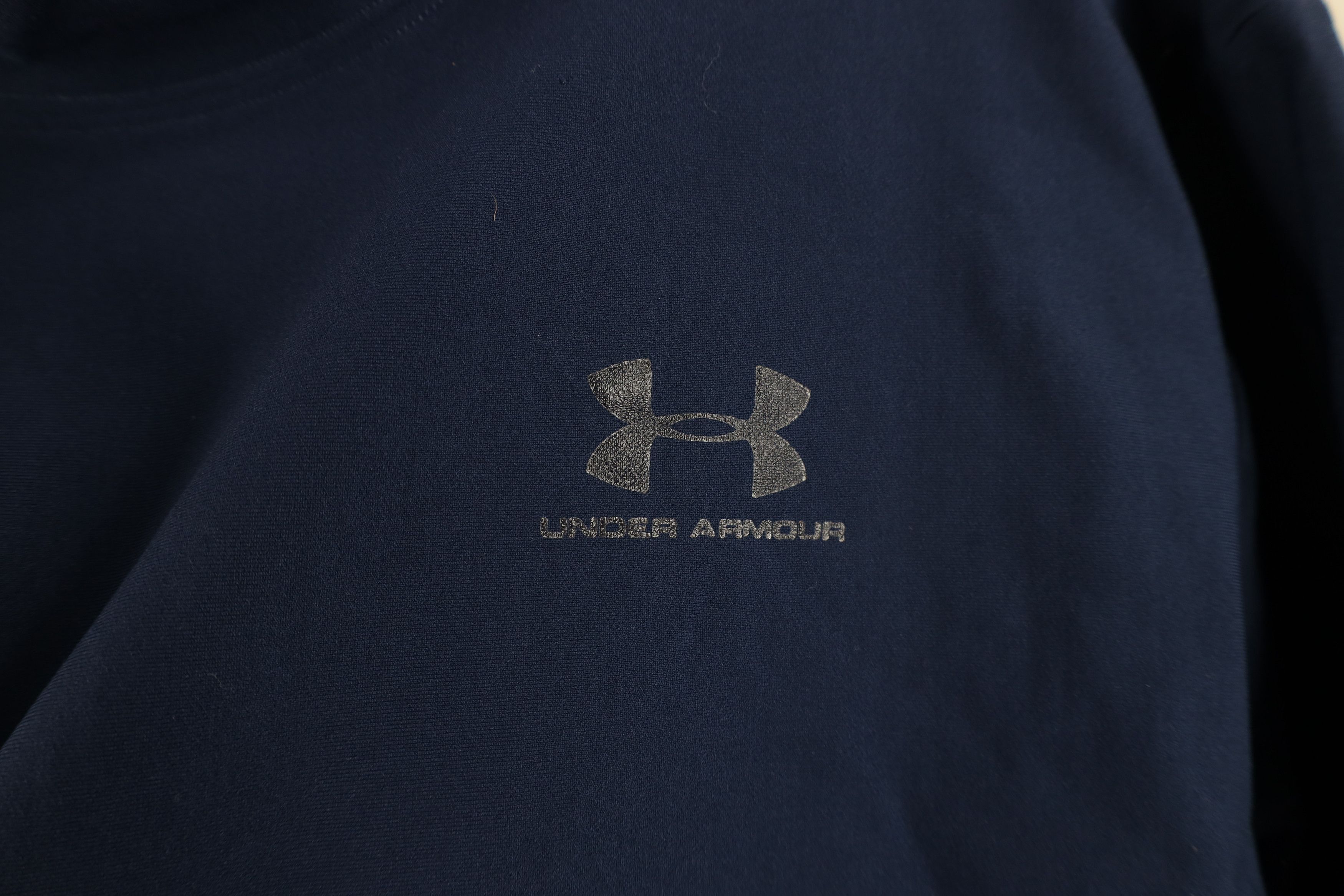 Under Armour × Vintage Under Armour Tactical Compression Mock Neck T-Shirt Navy Size US L / EU 52-54 / 3 - 4 Thumbnail