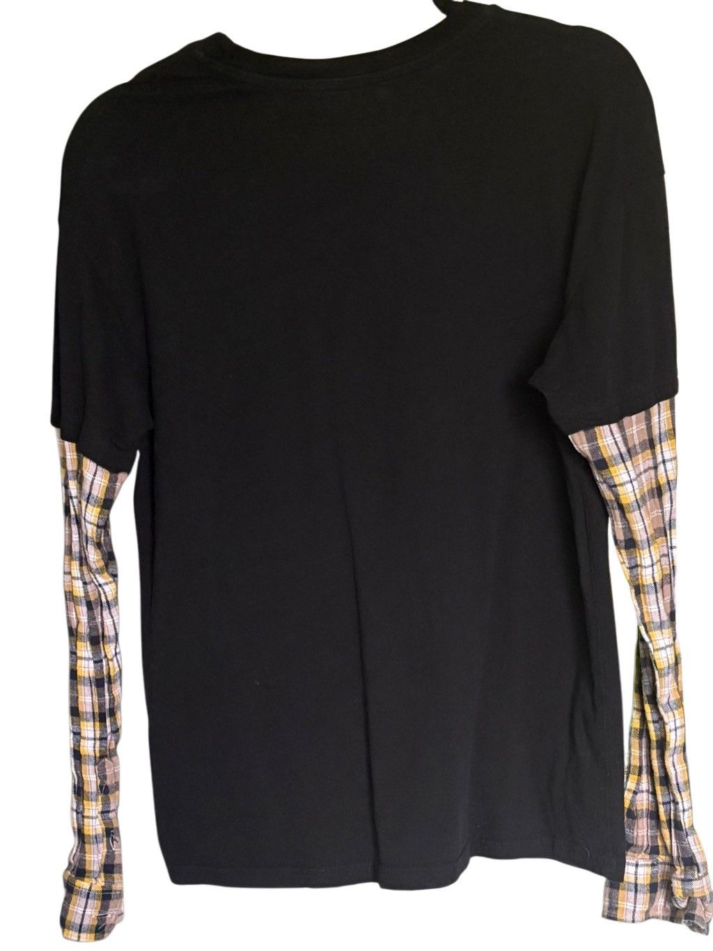 Other CBGB X OMFUG Plaid Sleeve T-Shirt!! New Size US S / EU 44-46 / 1 - 2 Thumbnail