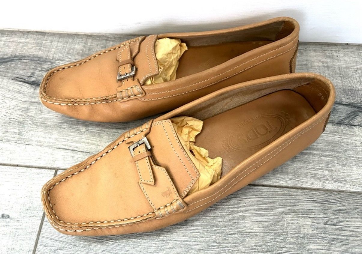 Tod's Authentic TOD’s Slipped-On Leather Loafers Size US 9 / IT 39 - 8 Thumbnail