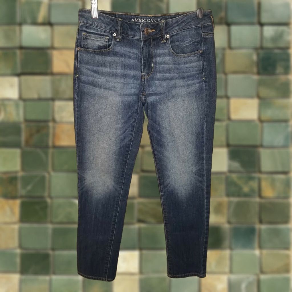 American Eagle Outfitters American Eagle Jeans Womens Skinny Stretch Blue Size 4 Size 27" / US 4 / IT 40 - 1 Thumbnail