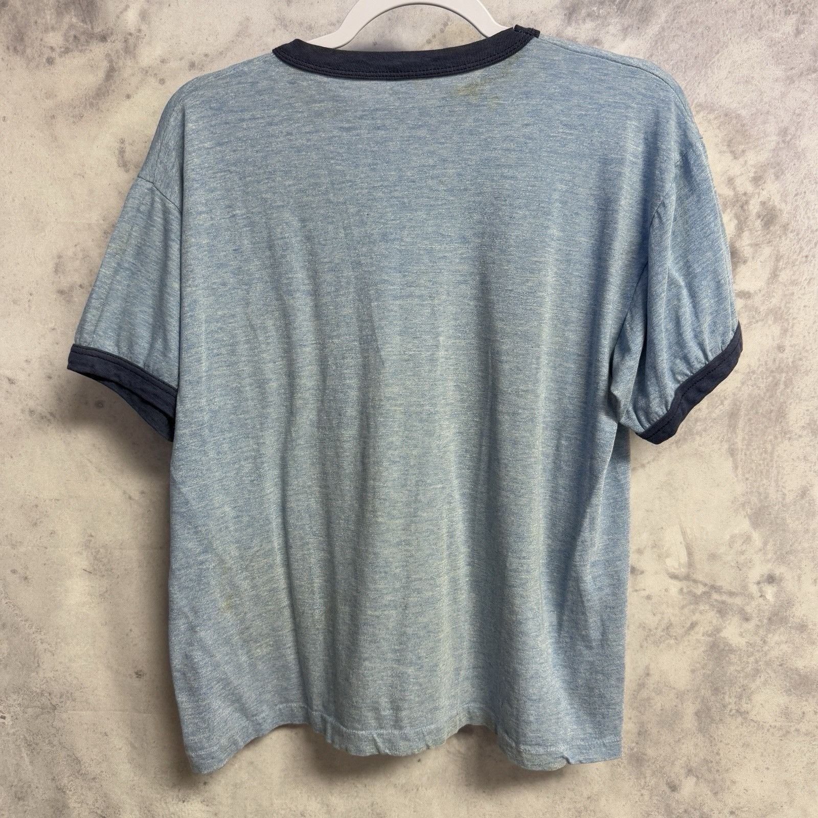 Vintage Vintage 80s Marathon Deutsch Ringer T Shirt Mens XL Size US XL / EU 56 / 4 - 2 Thumbnail
