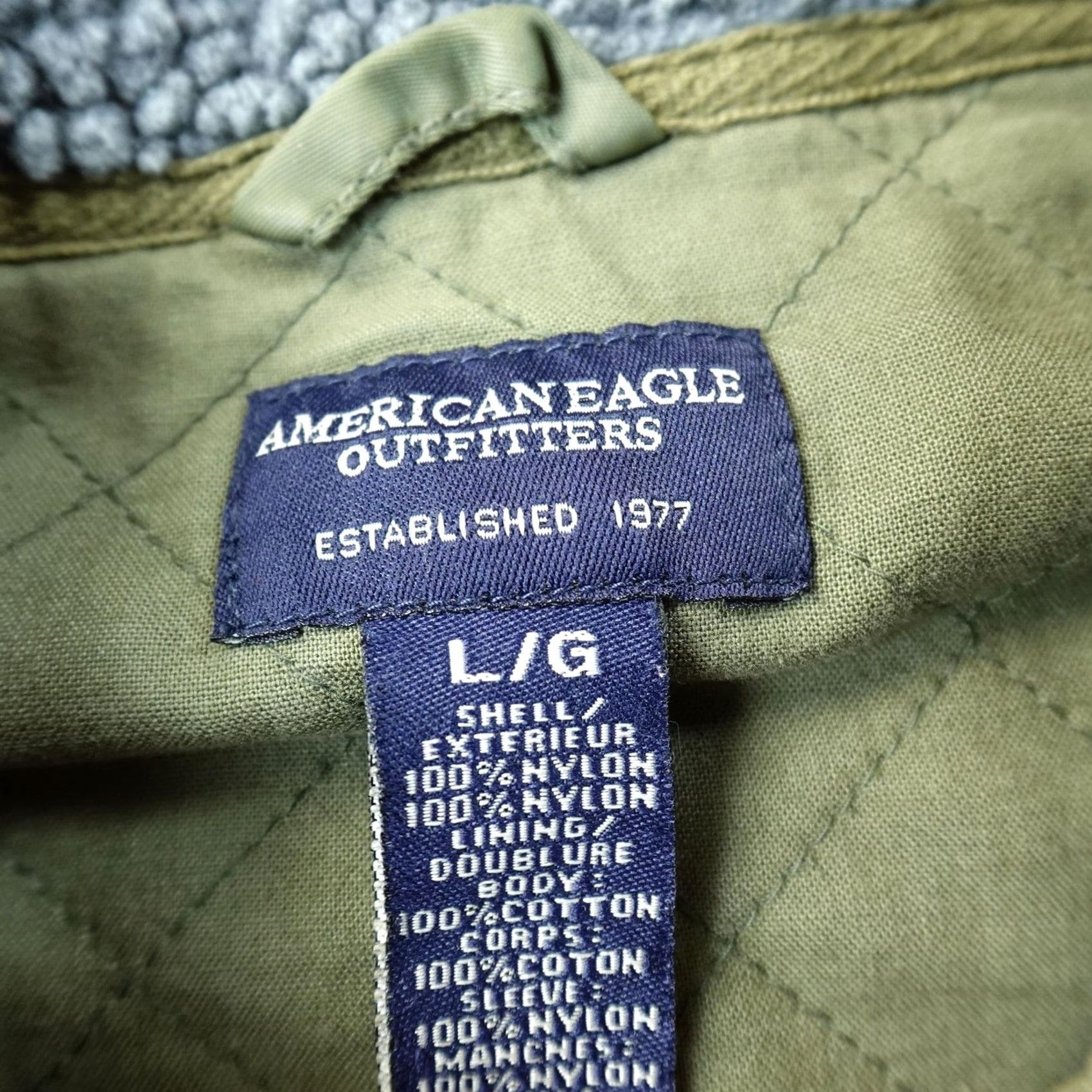 American Eagle Outfitters VTG American Eagle Jacket Womens L Green Military N3B Bomber Parka Coat 90s Y2K Size L / US 10 / IT 46 - 5 Thumbnail