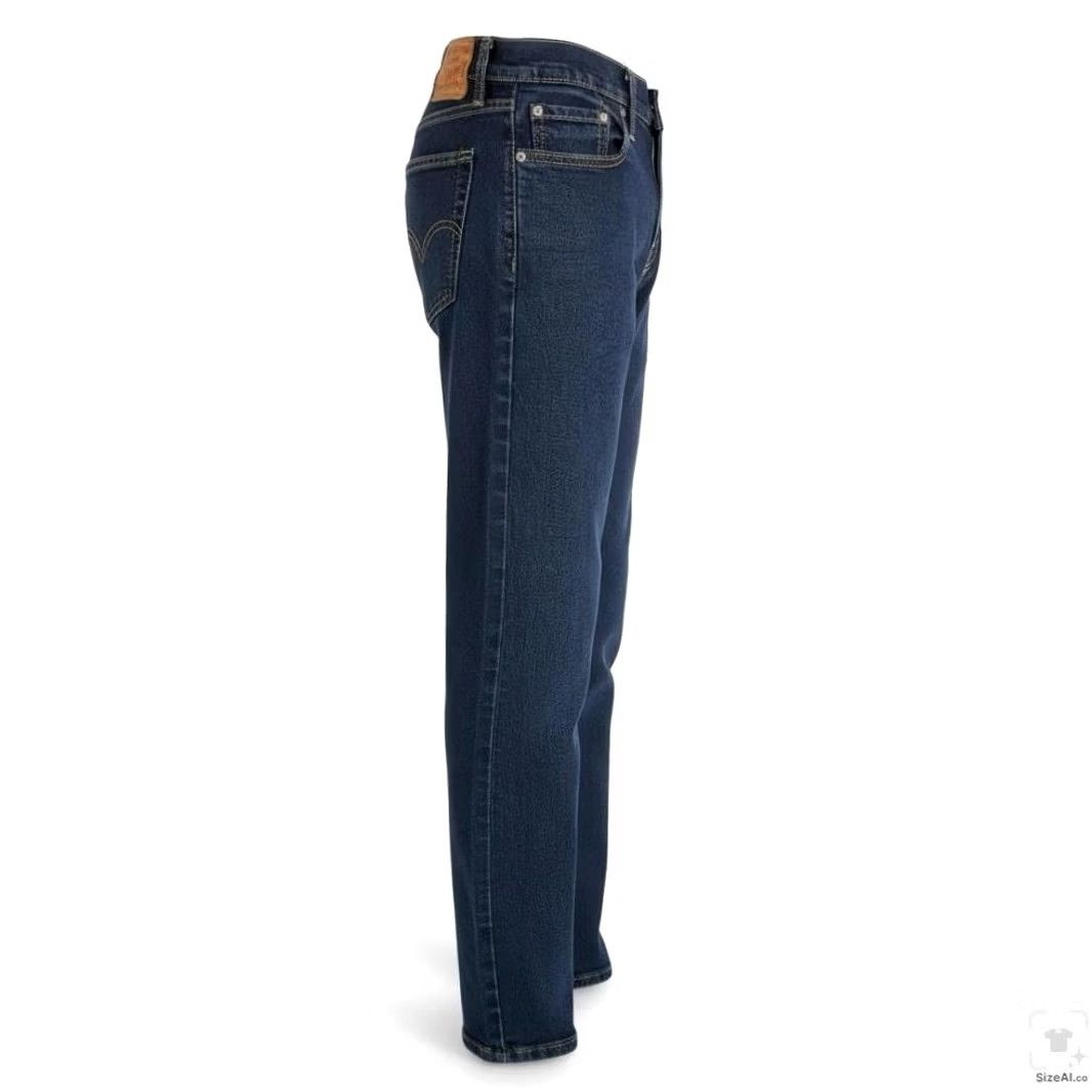 Levi's Levi's 512 Jeans Slim Tapered Zip Fly 30x30 Blue Dark Wash Denim Logo Pockets Men Size US 30 / EU 46 - 3 Thumbnail