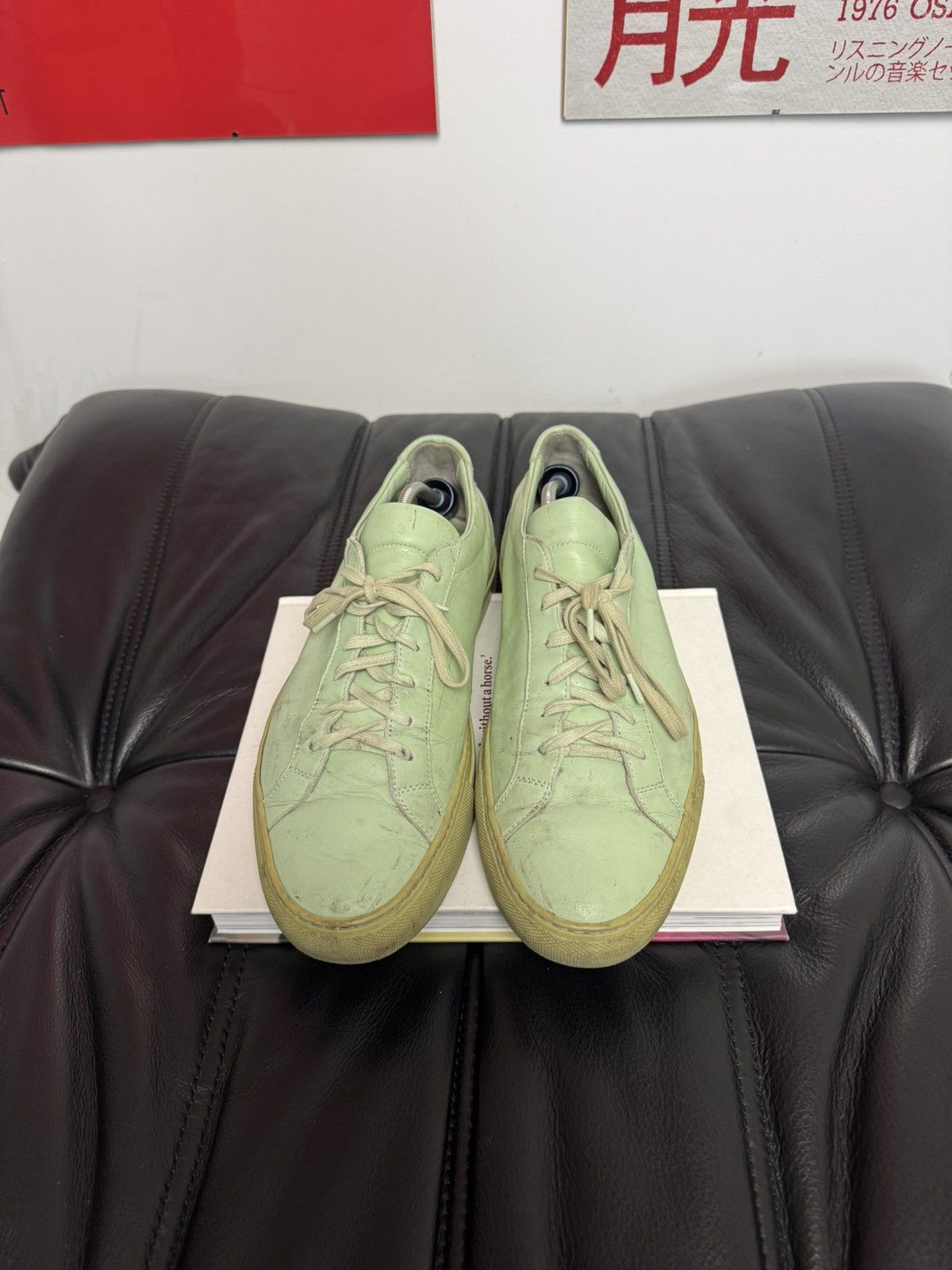Common Projects Common Projects Achilles Low Mint Luxury Leather Sneakers Size US 9 / EU 42 - 4 Thumbnail