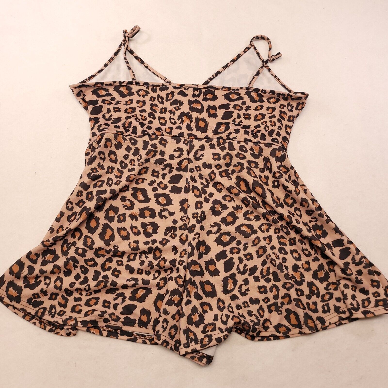 Boohoo Boohoo Casual One Piece Women Size 14 Cheetah Print Beige Size XL / US 12-14 / IT 48-50 - 9 Thumbnail