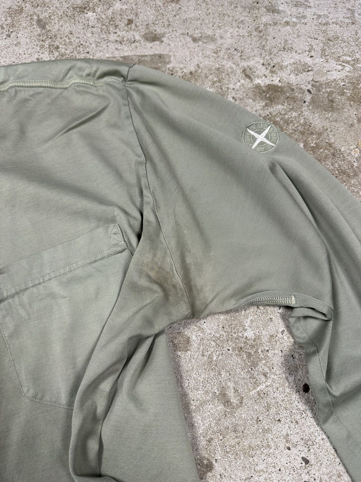 Stone Island Stone Island Olive Long Sleeve Tee Pocket Size US XL / EU 56 / 4 - 8 Thumbnail