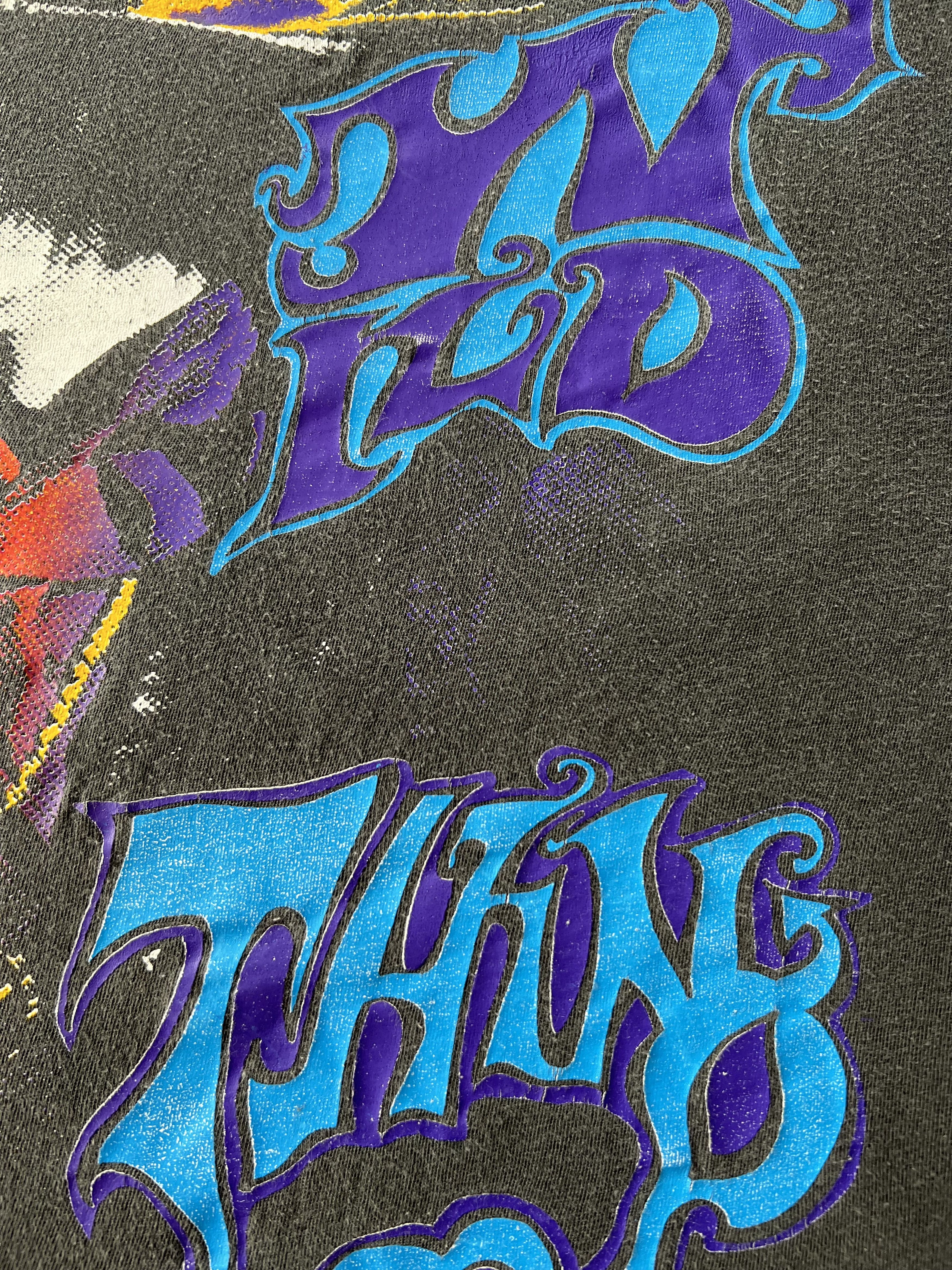 Band Tees Vintage 1992 Jimi Hendrix Wild Thing Black T-shirt Size US XL / EU 56 / 4 - 5 Thumbnail
