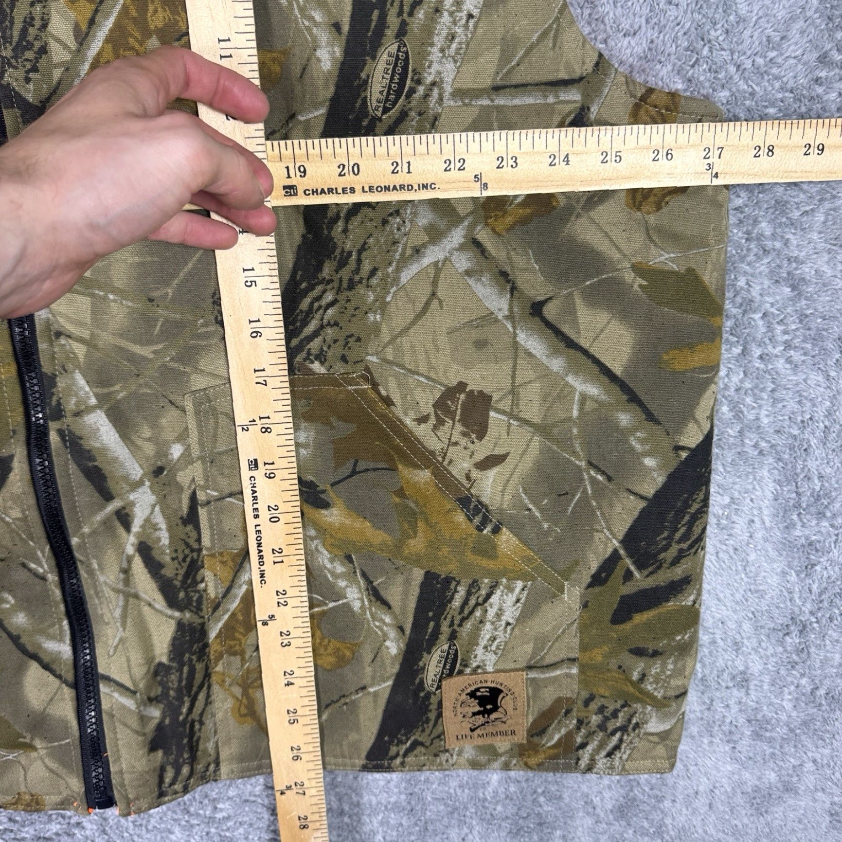 Vintage Bob Allen Vest Mens XL Hunting Club Real Tree Hardwoods Reversible Camo 3D Size US XL / EU 56 / 4 - 6 Thumbnail
