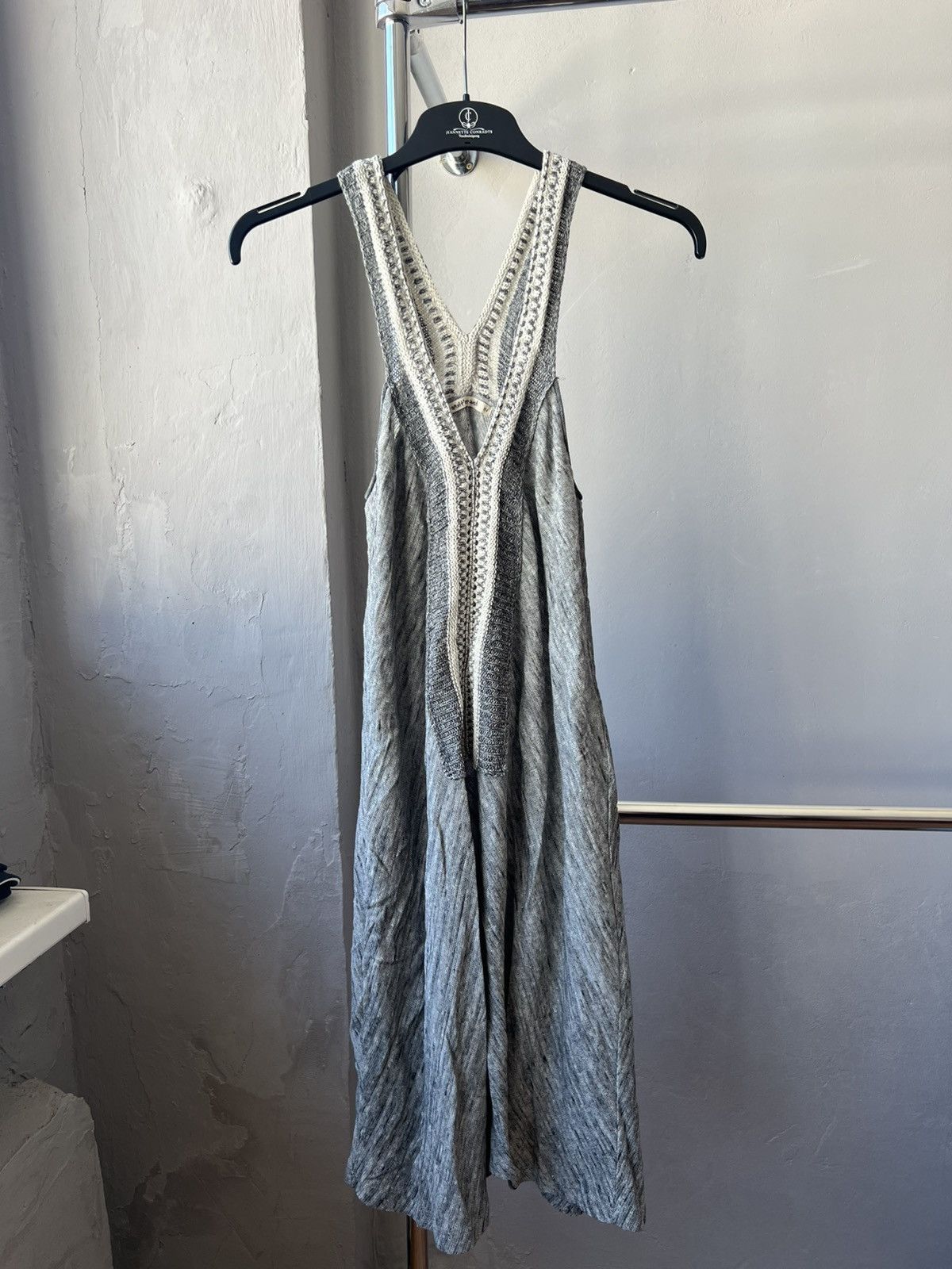 Transit TRANSIT PAR SUCH MADE IN ITALY ASYMMETRICAL WOMEN GRAY DRESS Size XS / US 0-2 / IT 36-38 - 3 Thumbnail